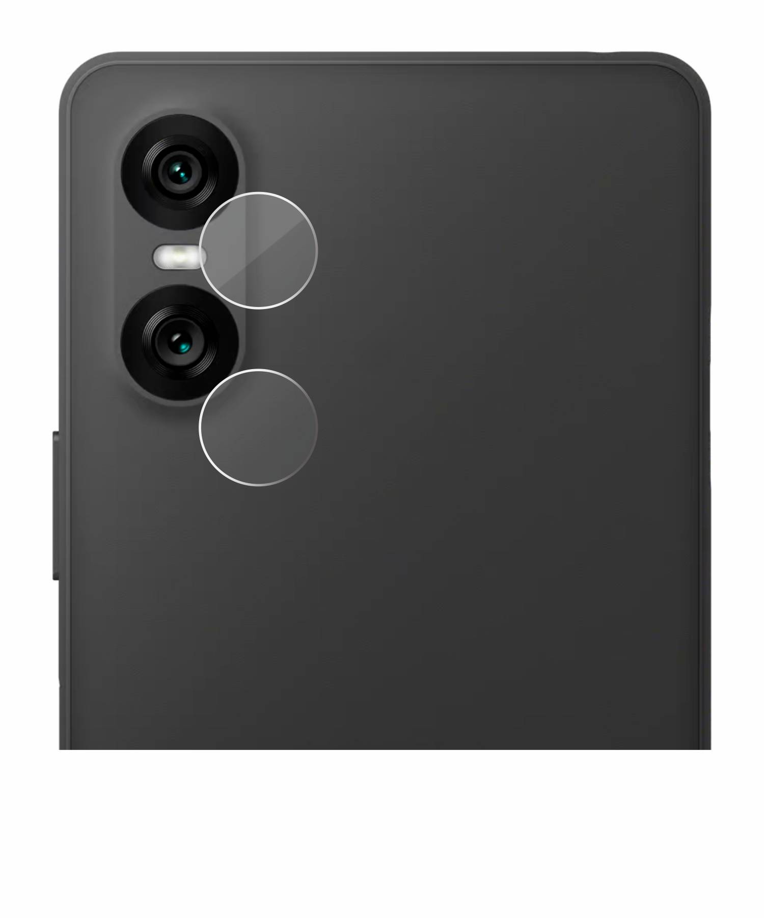 upscreen Hybrid Glas Panzer-Folie für Sony Xperia 10 VI (NUR Kameraschutz)