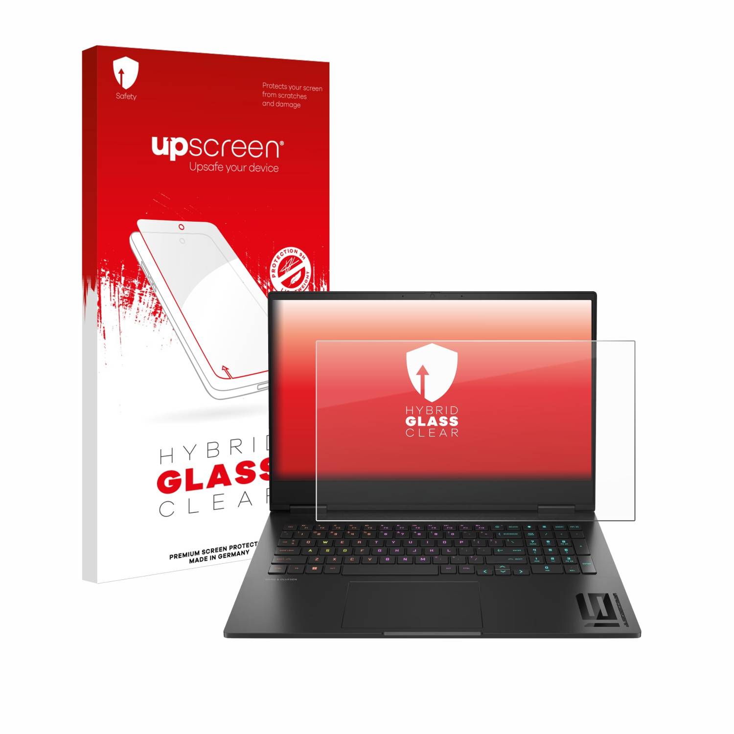 upscreen Hybrid Glas Panzer-Folie für HP Omen 16 2024