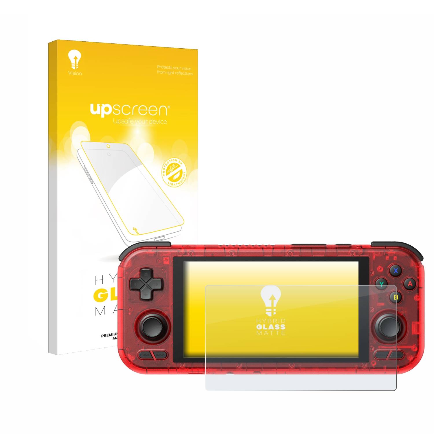 upscreen Hybrid Glas Matt Schutz-Folie für Retroid Pocket 4 Pro