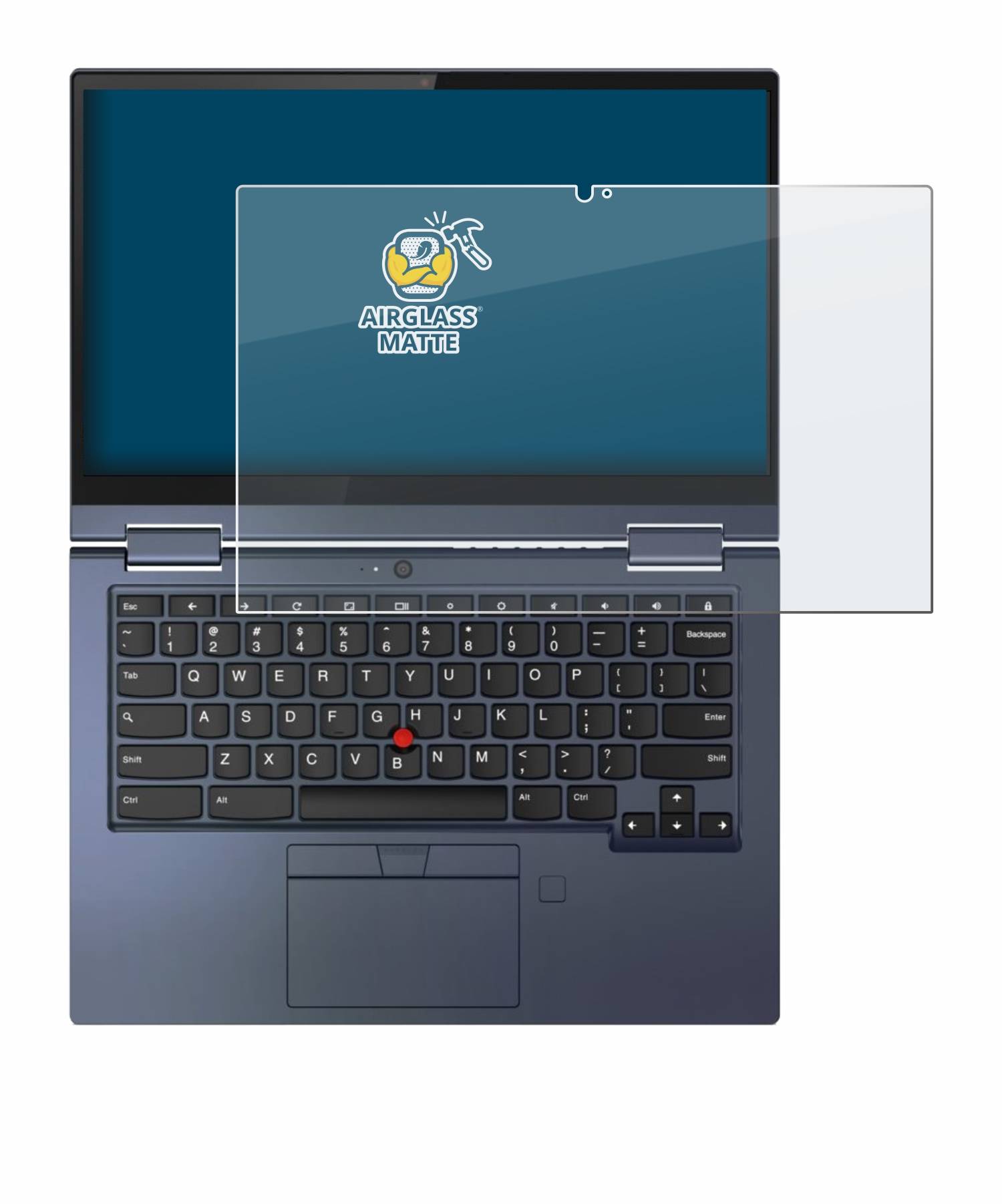 BROTECT AirGlass Matt Glas Panzer Folie für Lenovo ThinkPad C13 Yoga Gen 1