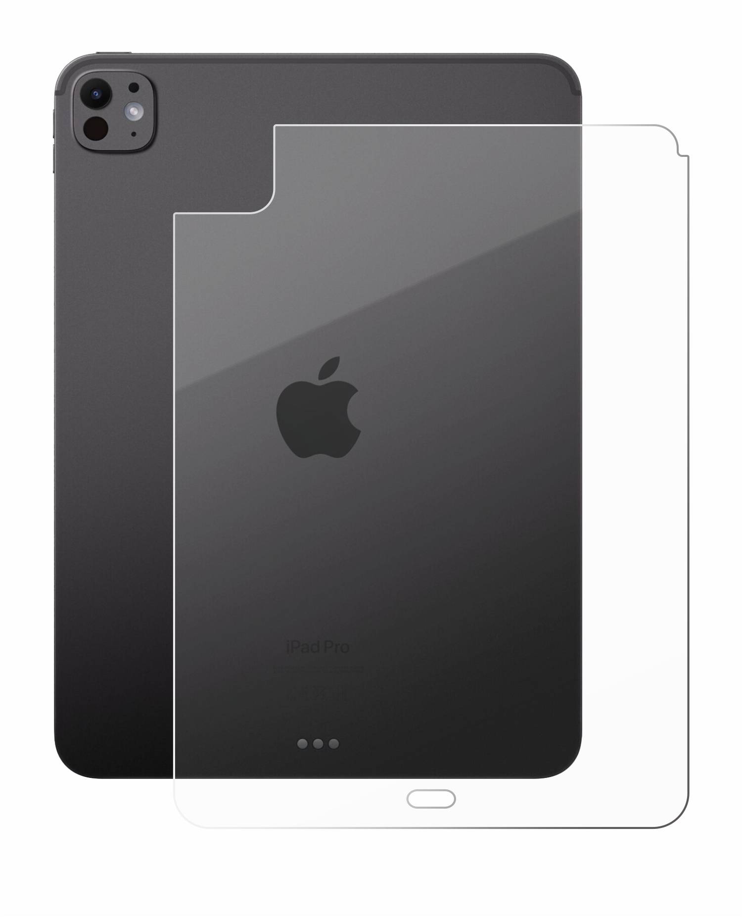 BROTECT AirGlass Glas Schutz-Folie für Apple iPad Pro 11 WiFi 2024 (Rückseite) - Schutzglas