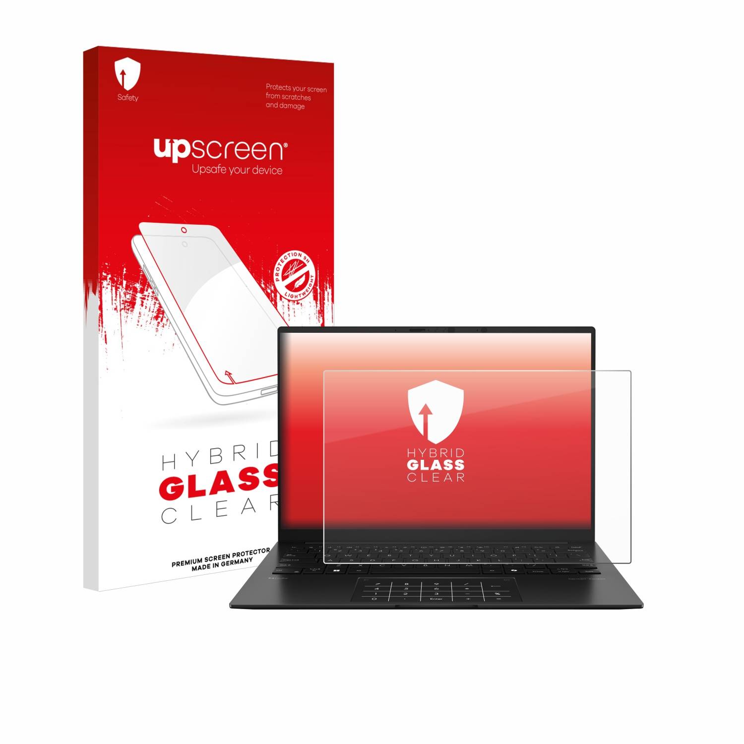 upscreen Hybrid Glas Panzer-Folie für ASUS ZenBook 14 OLED UM3406