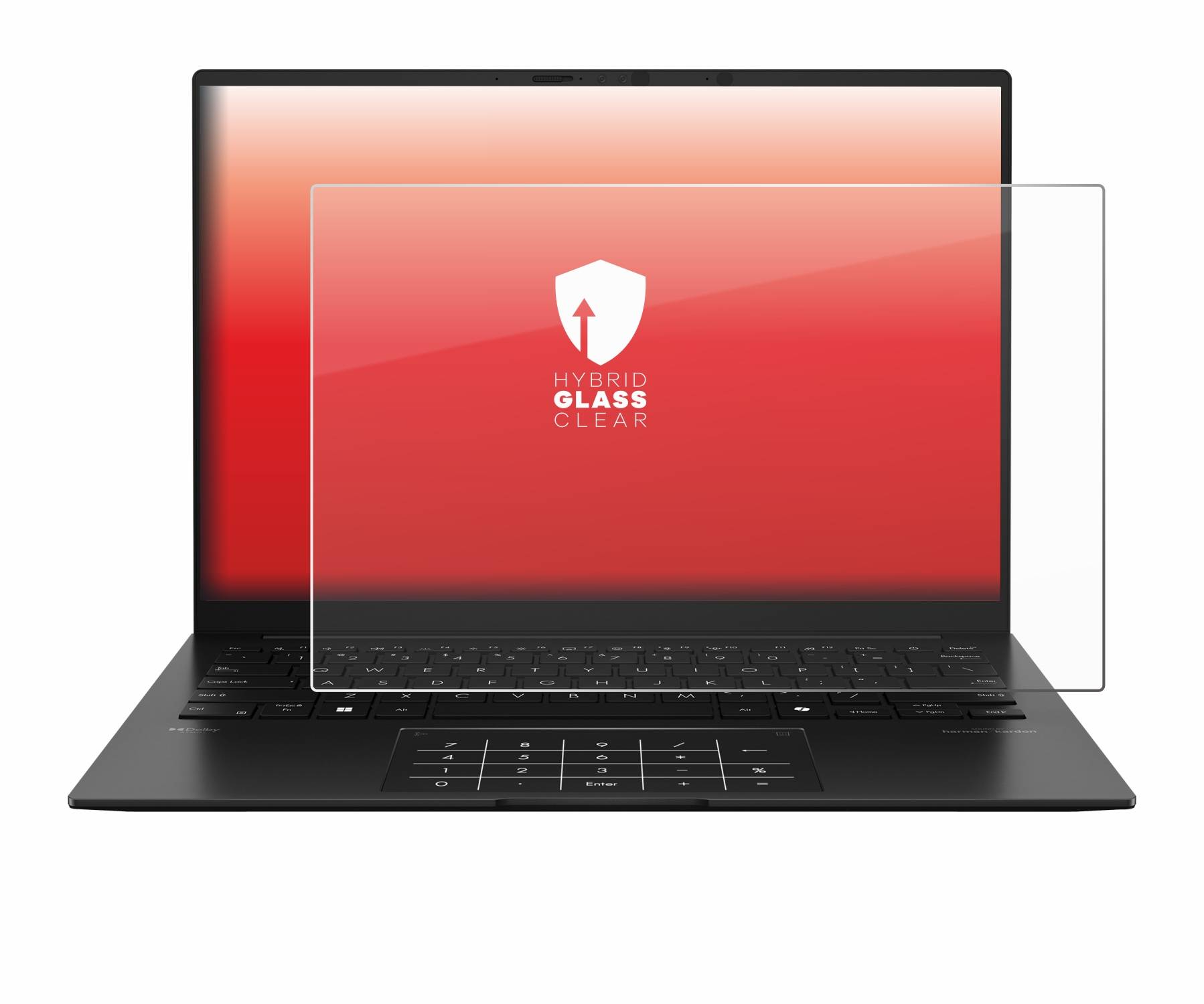 upscreen Hybrid Glas Panzer-Folie für ASUS ZenBook 14 OLED UM3406