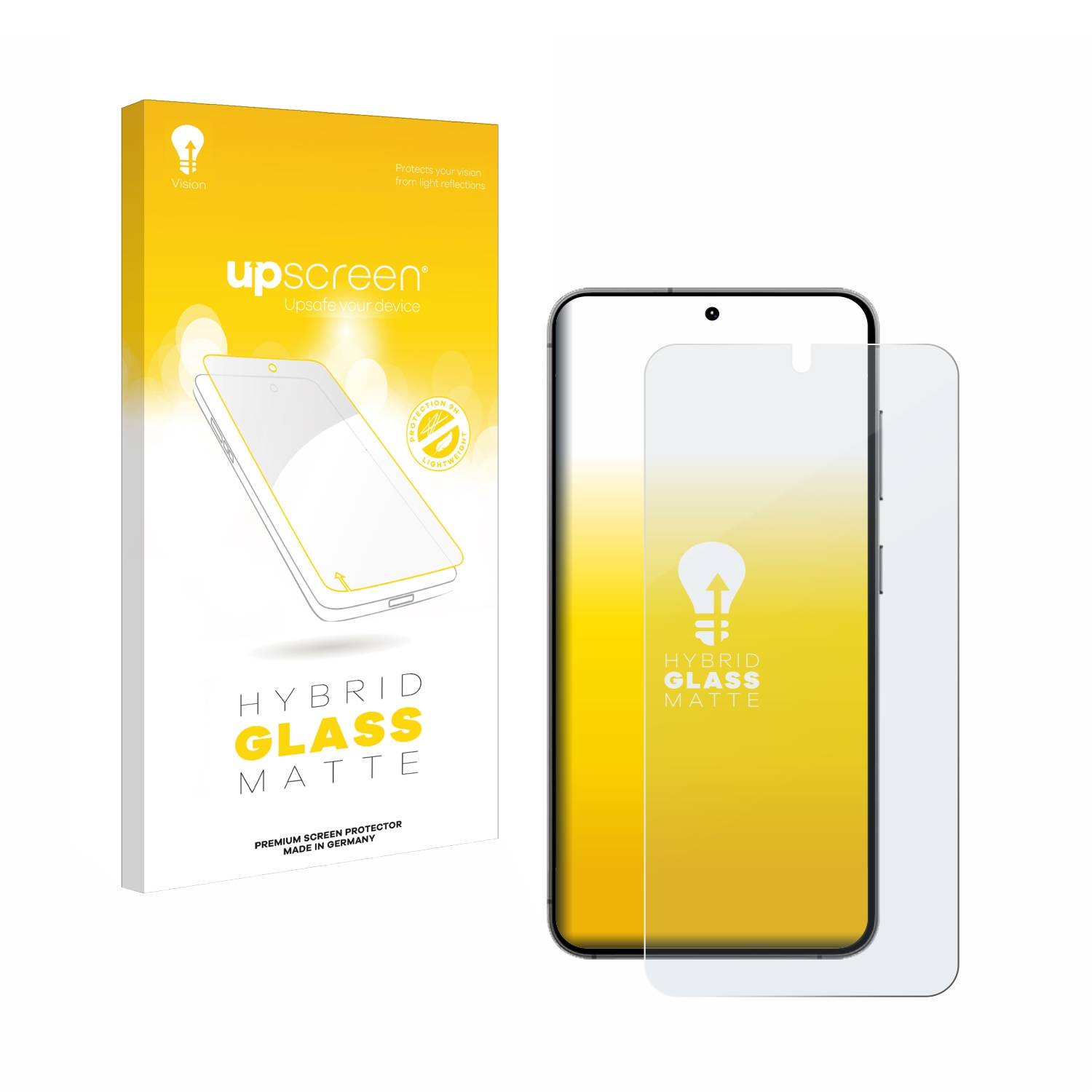 upscreen Hybrid Glas Matt Schutz-Folie für Samsung Galaxy S24 Enterprise Edition