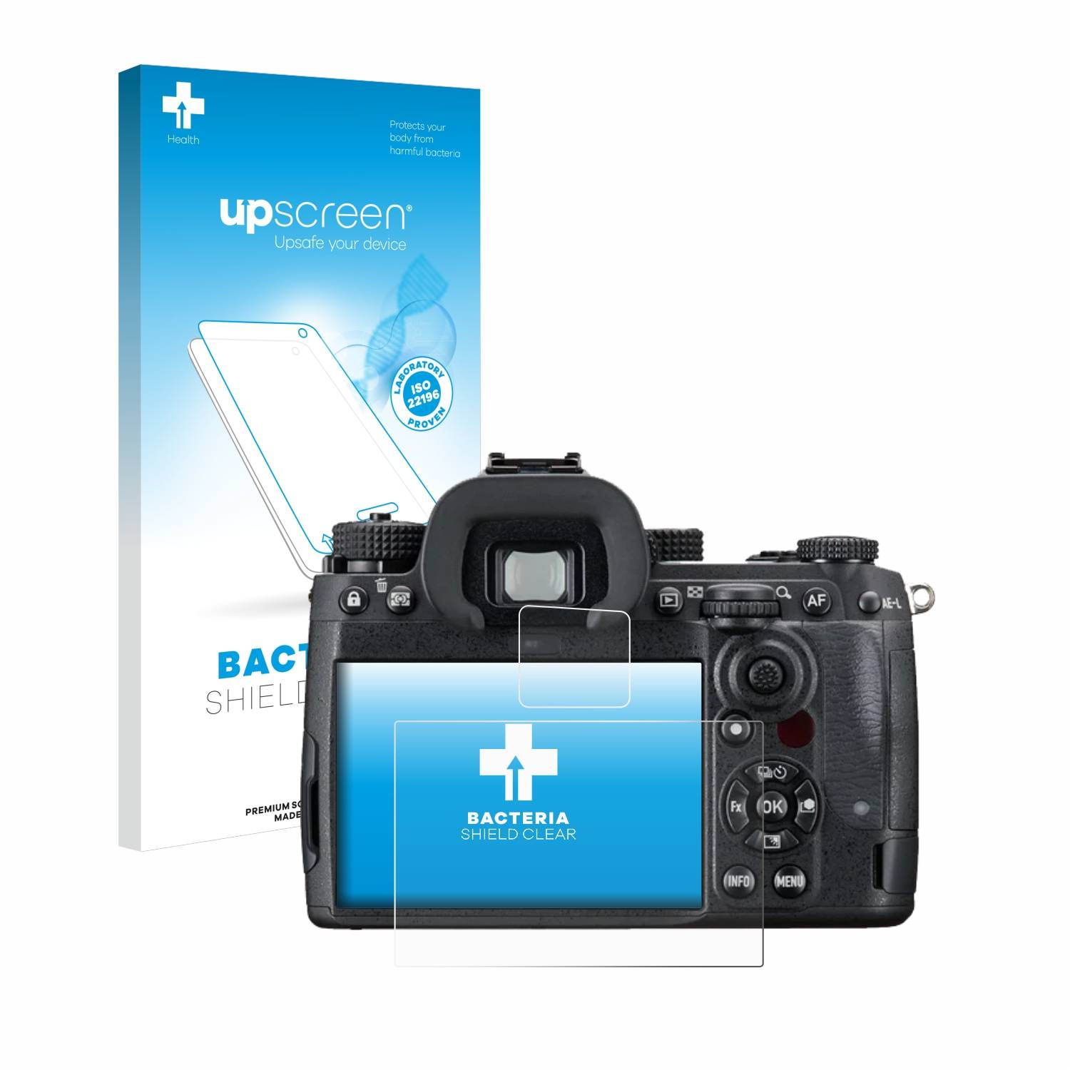 upscreen Bacteria Shield Schutzfolie für Pentax K-3 Mark III Monochrom - Antibakteriell