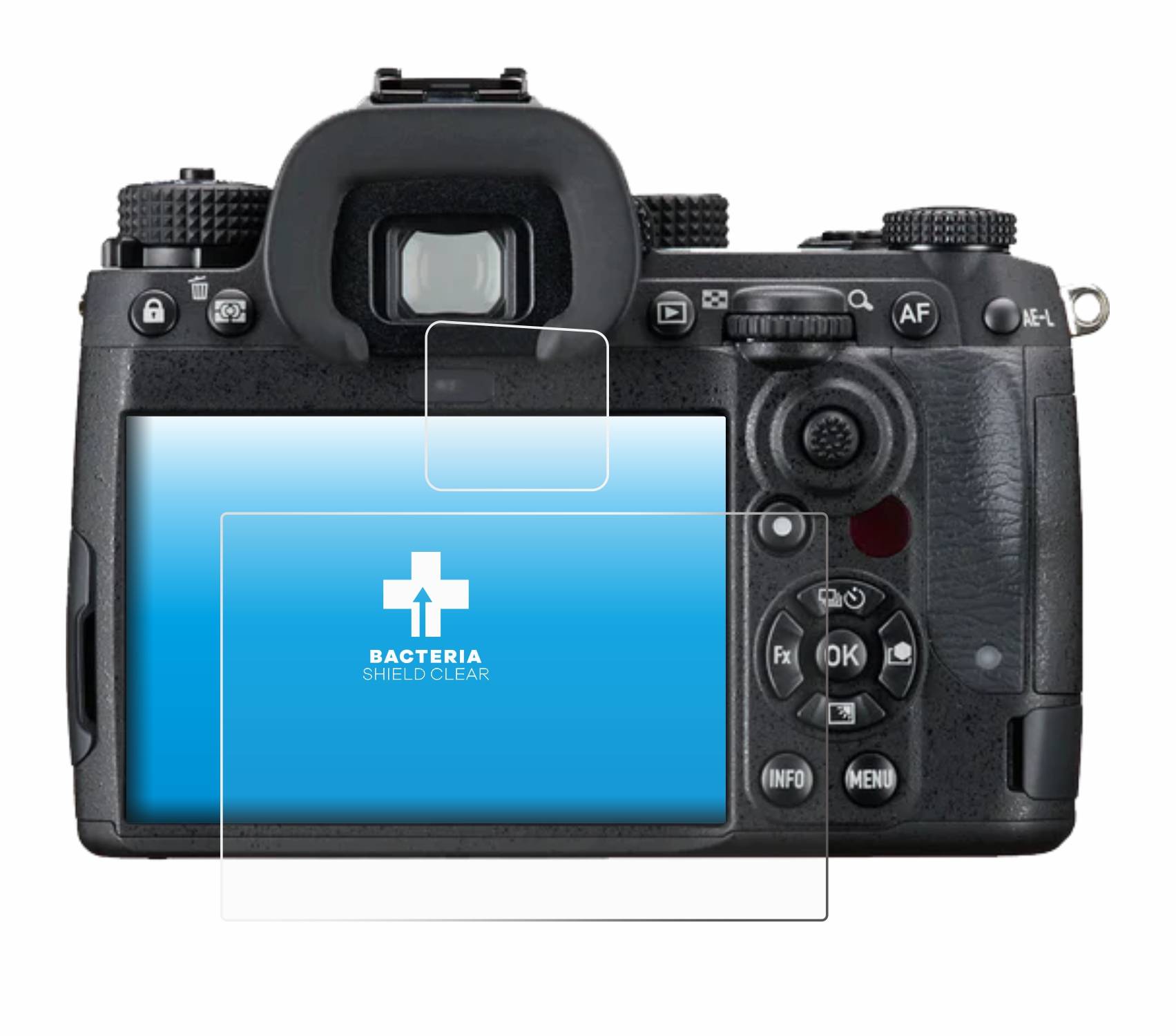 upscreen Bacteria Shield Schutzfolie für Pentax K-3 Mark III Monochrom - Antibakteriell