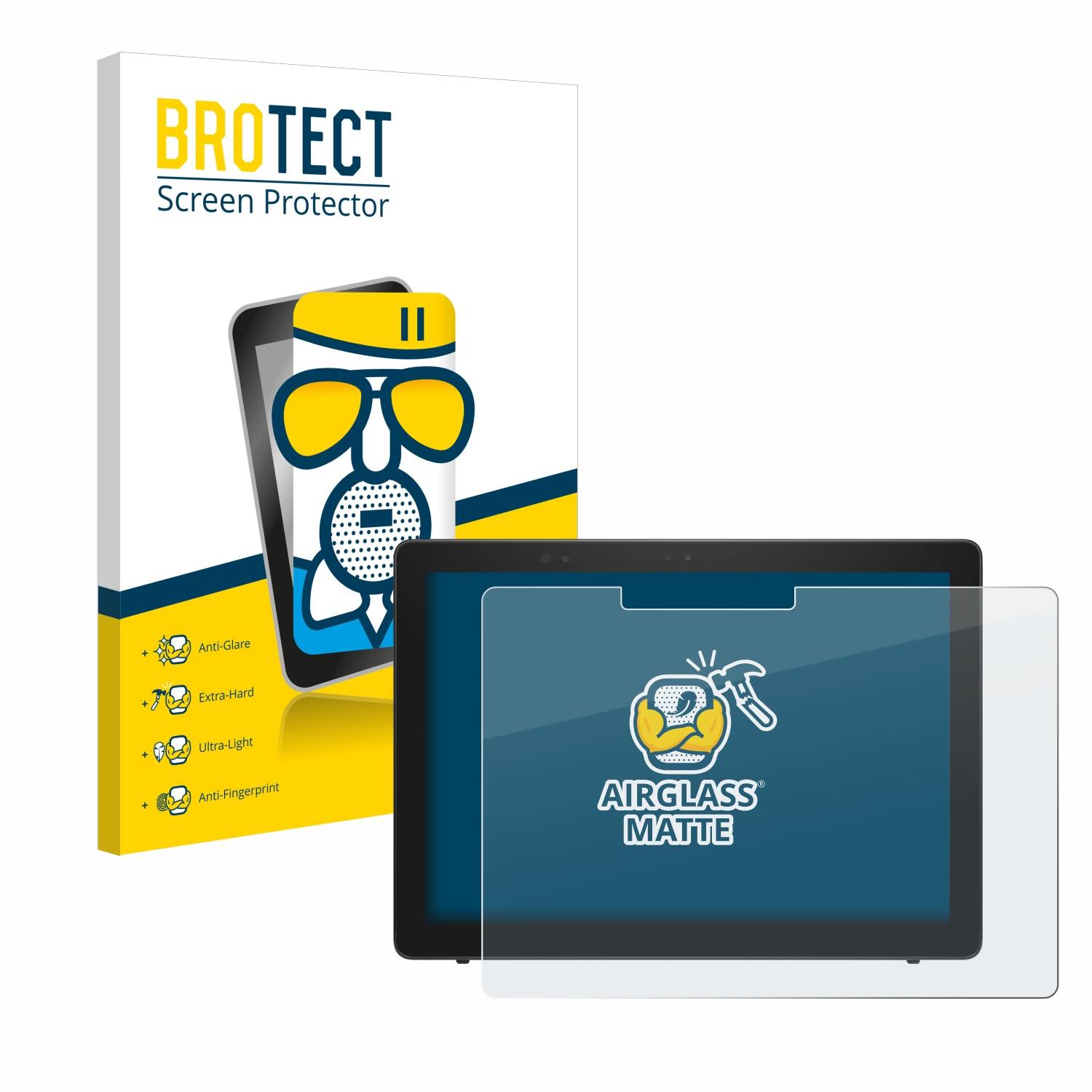 BROTECT AirGlass Flexible Schutz Glas Folie für Dell Latitude 5285 Matt Entspiegelt