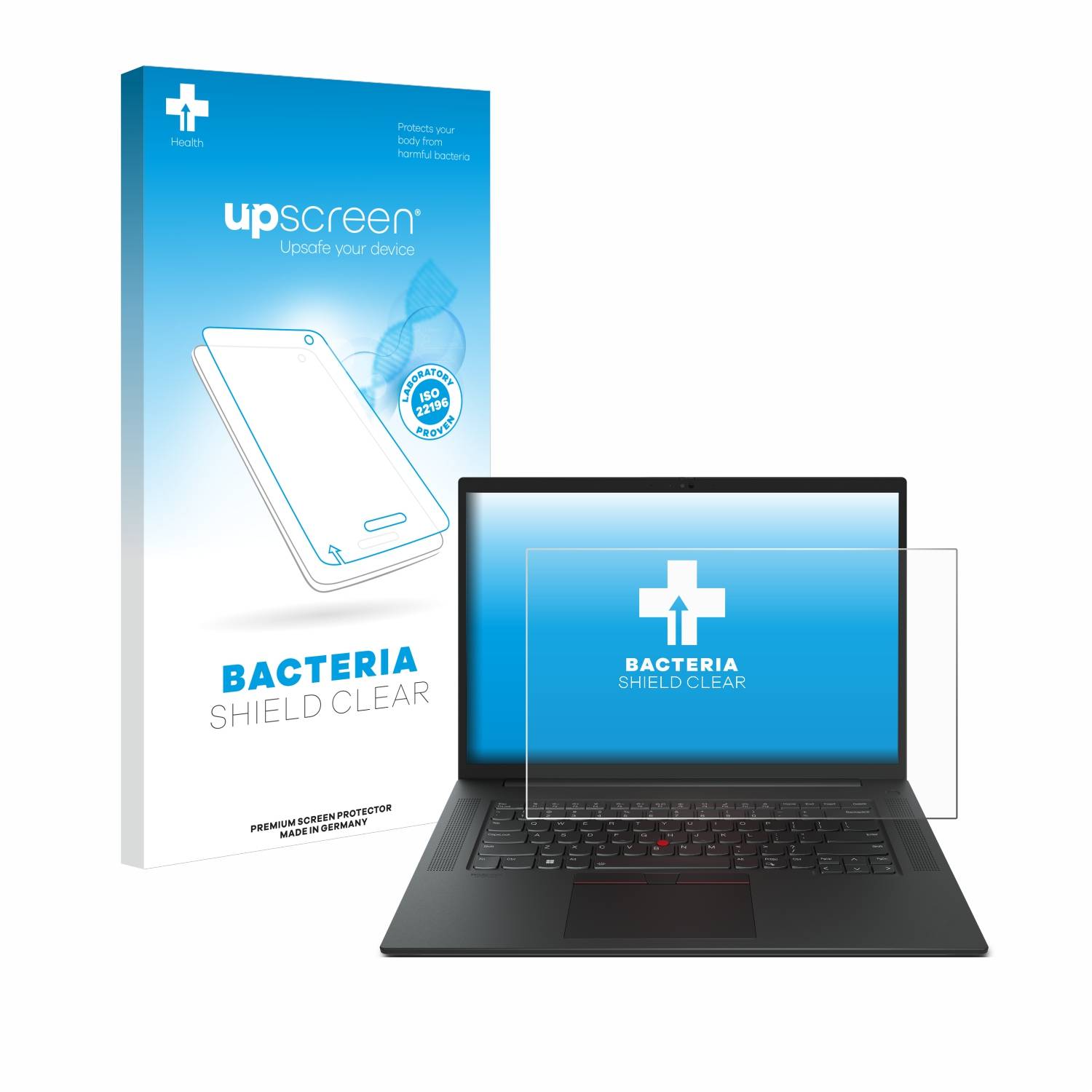 upscreen Bacteria Shield Schutzfolie für Lenovo ThinkPad P1 Gen 6 16 - Antibakteriell