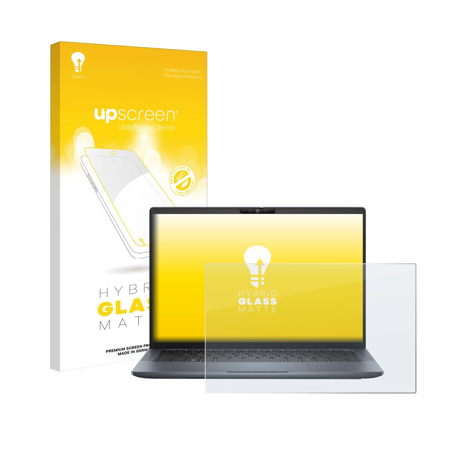 upscreen Flexible Schutz Glas Folie für Dell Latitude 7350 Laptop Schutzglas 9H Hybridglas Matt Entspiegelt