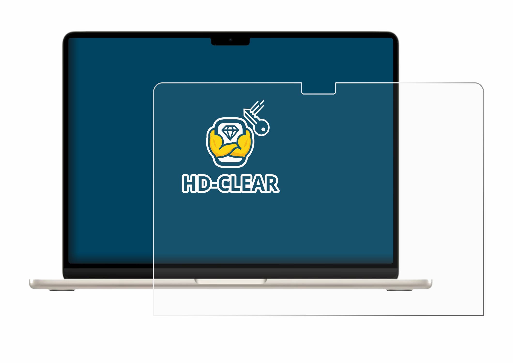 BROTECT Displayschutz-Folie für Apple MacBook Air 15 M3 2024