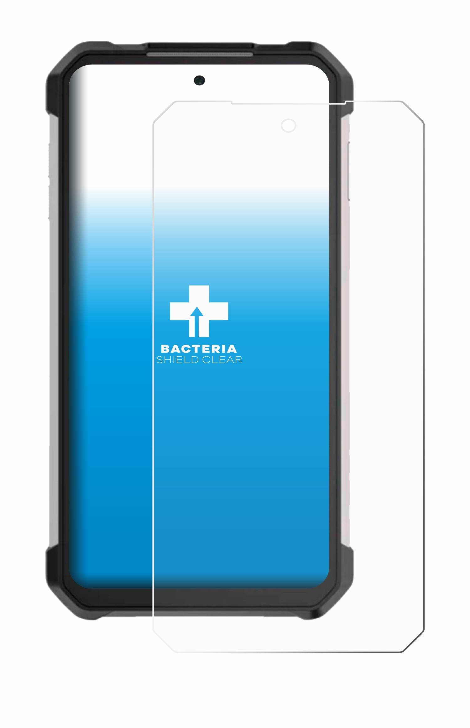 upscreen Bacteria Shield Schutzfolie für Unihertz Tank 3 - Antibakteriell