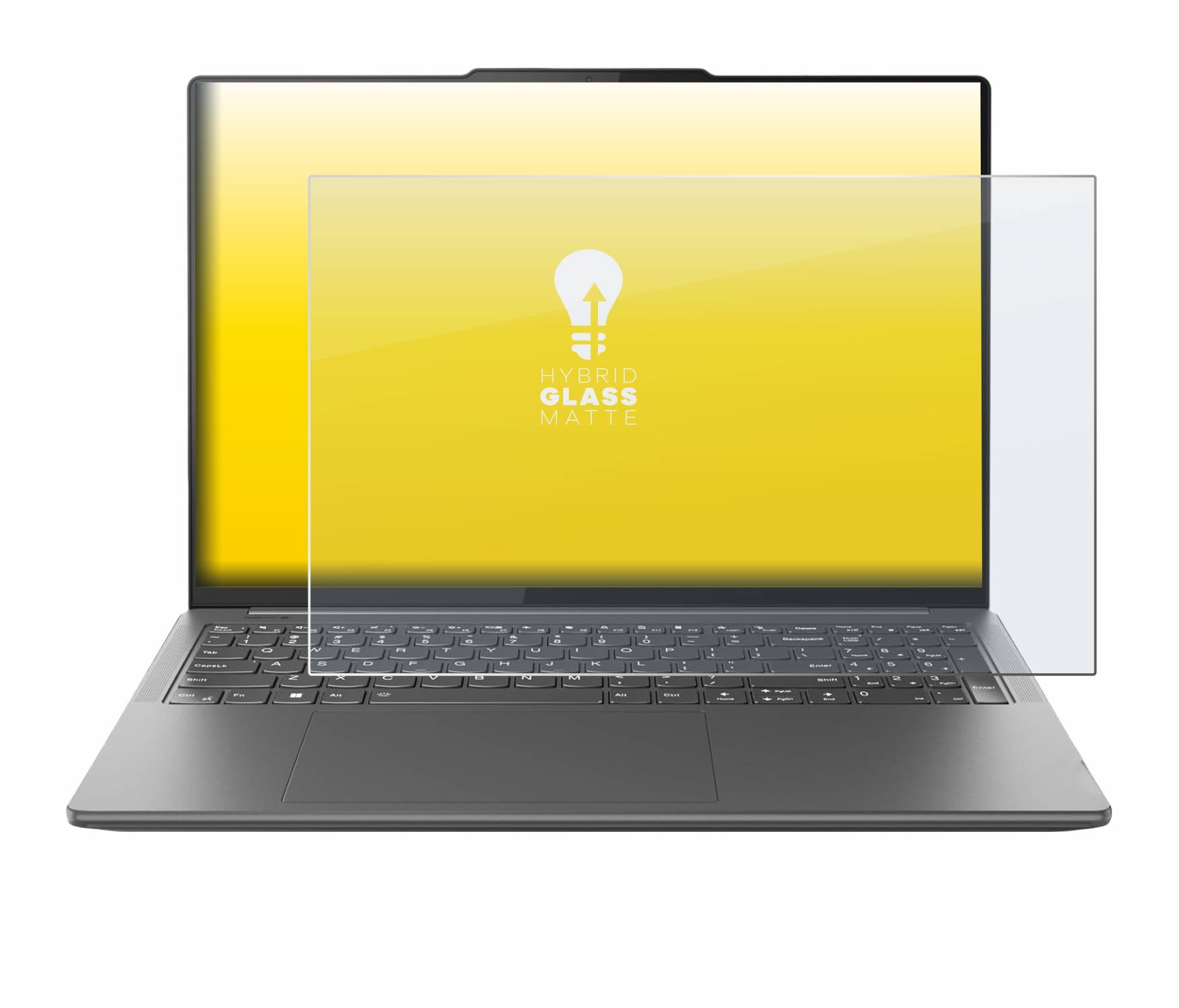 upscreen Hybrid Glas Matt Panzer-Folie für Lenovo Yoga Pro 9i Gen 9 16 Non-Touch