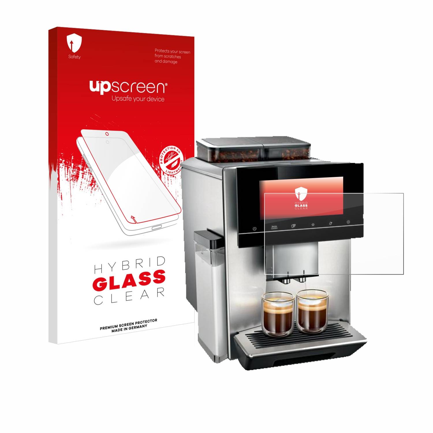 upscreen Hybrid Glas Panzer-Folie für Siemens EQ900 TQ907D03