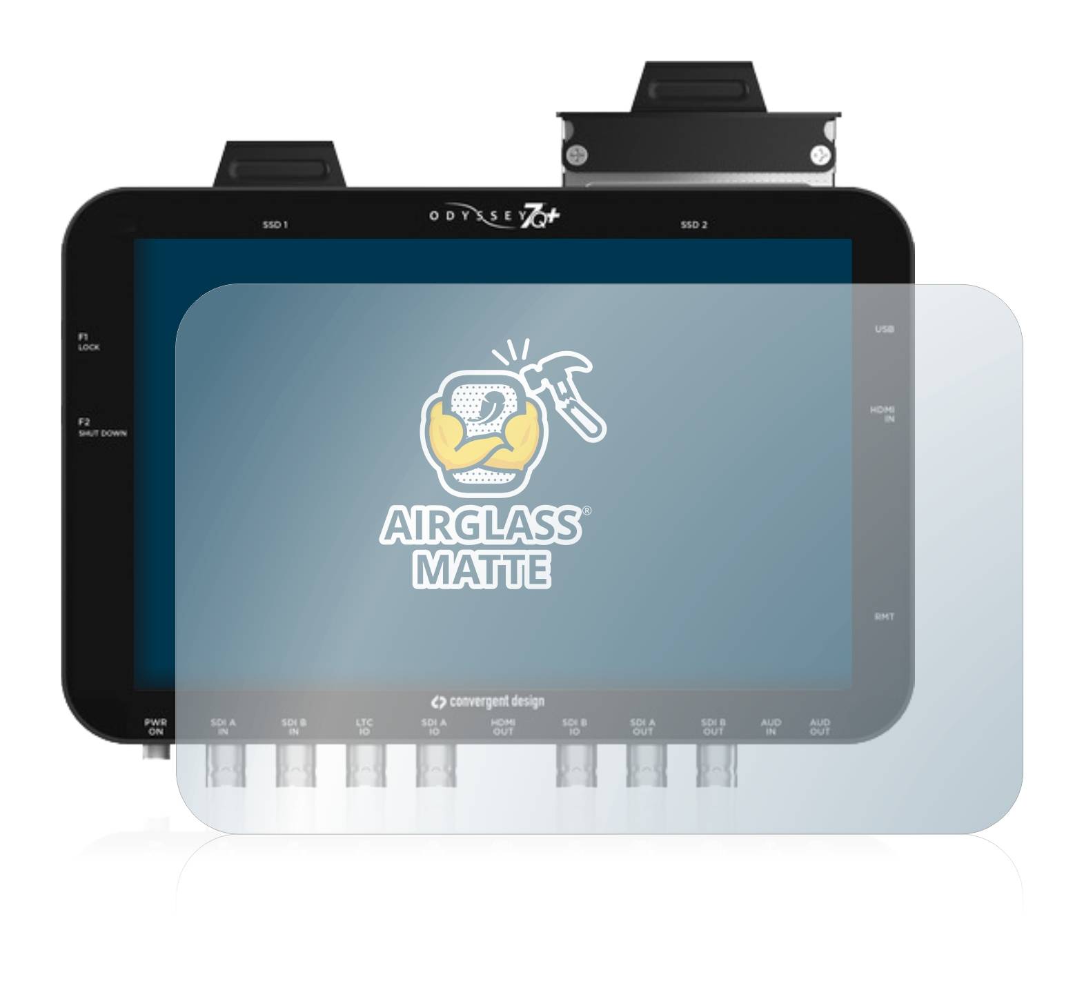 BROTECT AirGlass Matt Glas Schutz Folie für Convergent Design Odyssey 7Q+