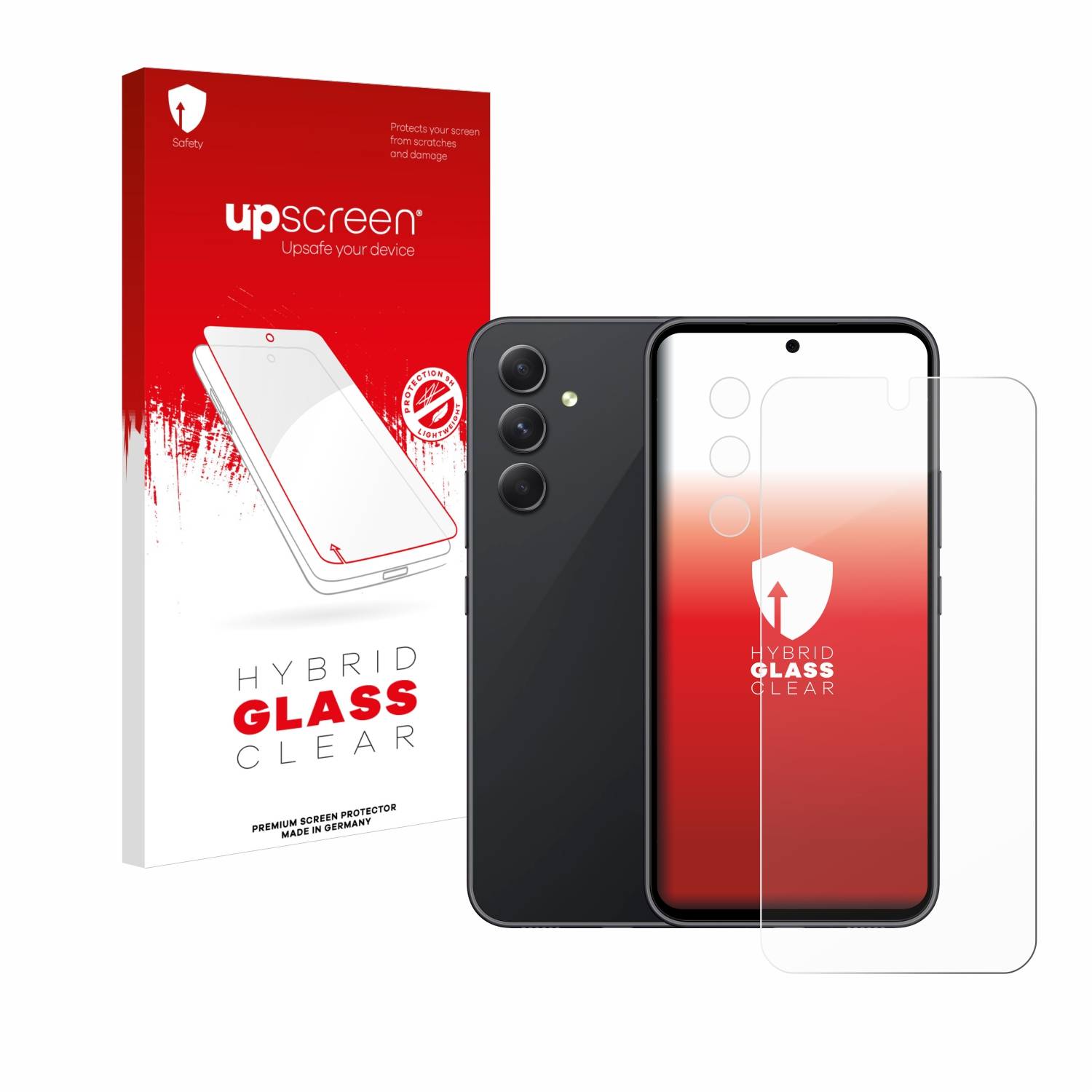 upscreen Hybrid Glas Panzer-Folie für Samsung Galaxy A54 5G Enterprise Edition (Display+Kamera)