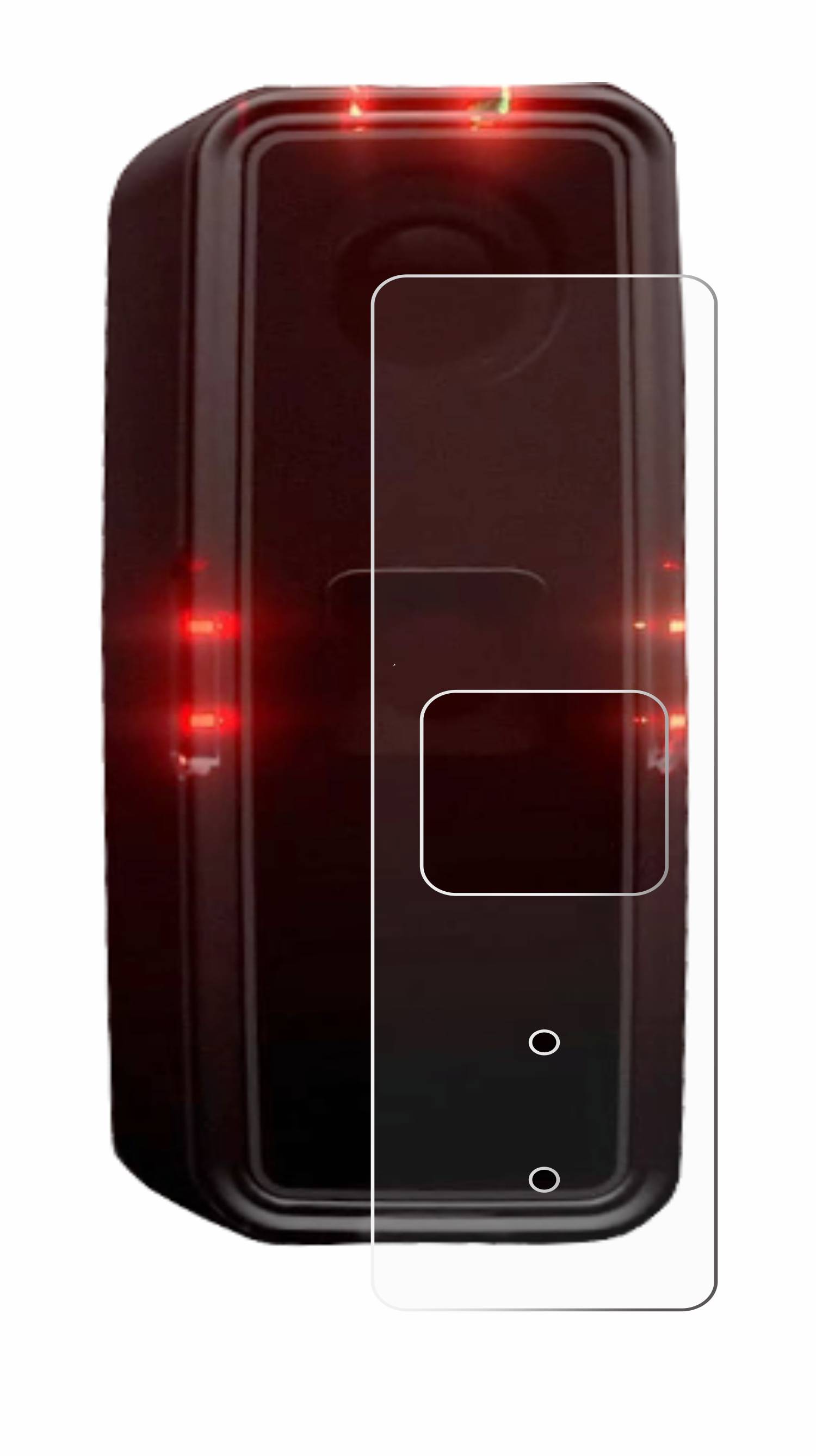 upscreen Bacteria Shield Schutzfolie für Alps Alpine Ride Safety RS 1000 - Antibakteriell