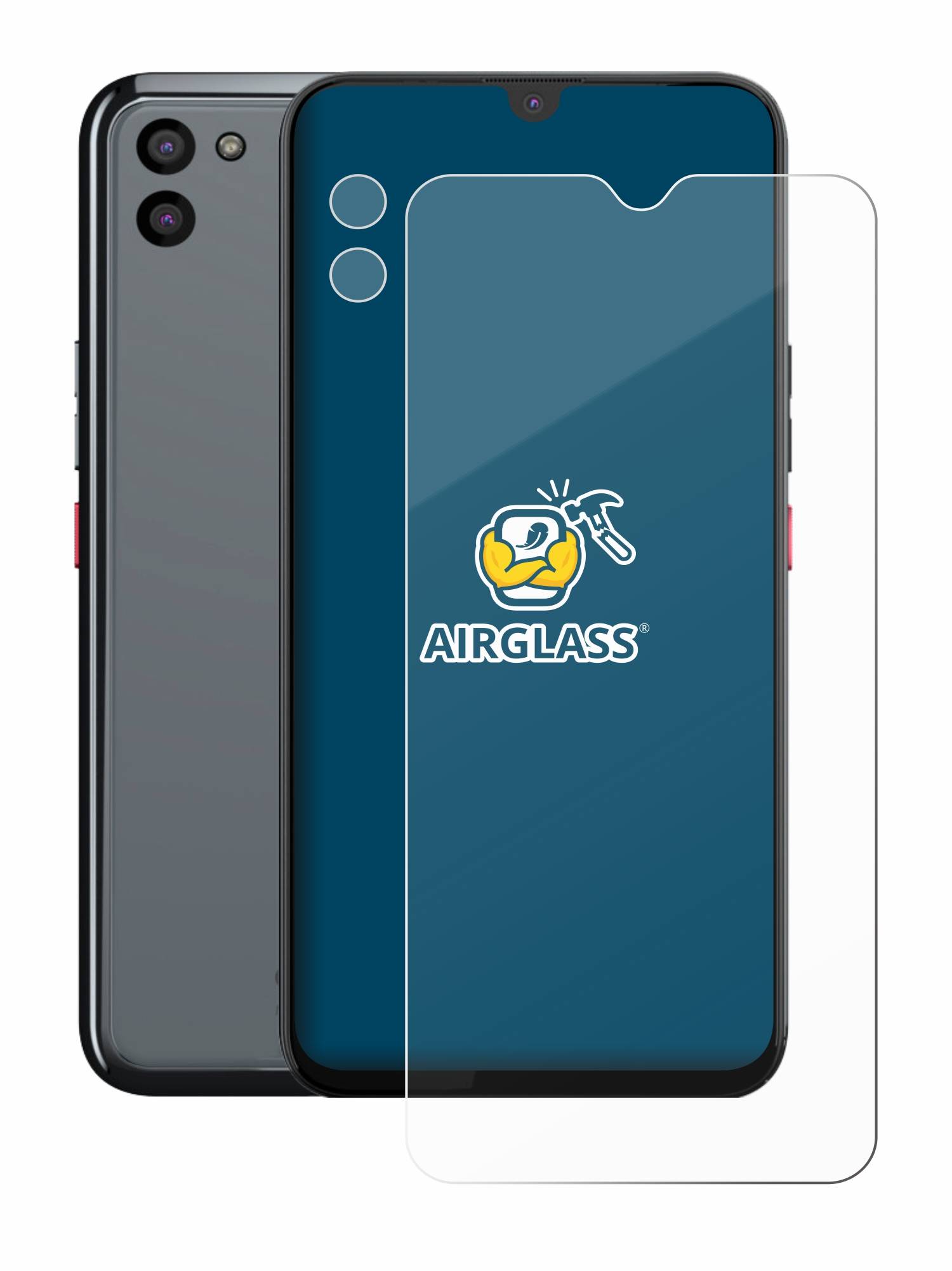 BROTECT AirGlass Glas Panzer-Folie für Gigaset GS5 PRO SE (Display+Kamera) - Schutzglas
