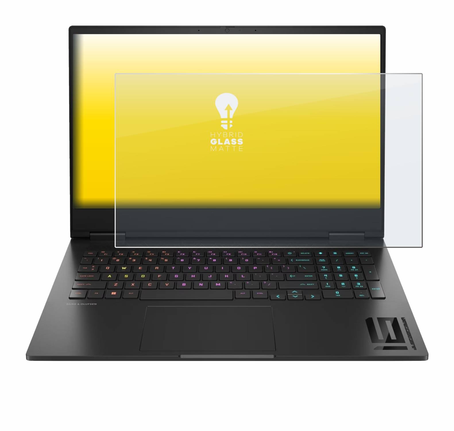 upscreen Hybrid Glas Matt Panzer-Folie für HP Omen 16 2024