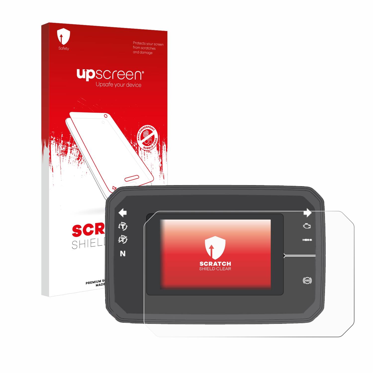 upscreen Schutzfolie für Honda CB650R TFT Display Kratzschutz Anti-Fingerprint Klar