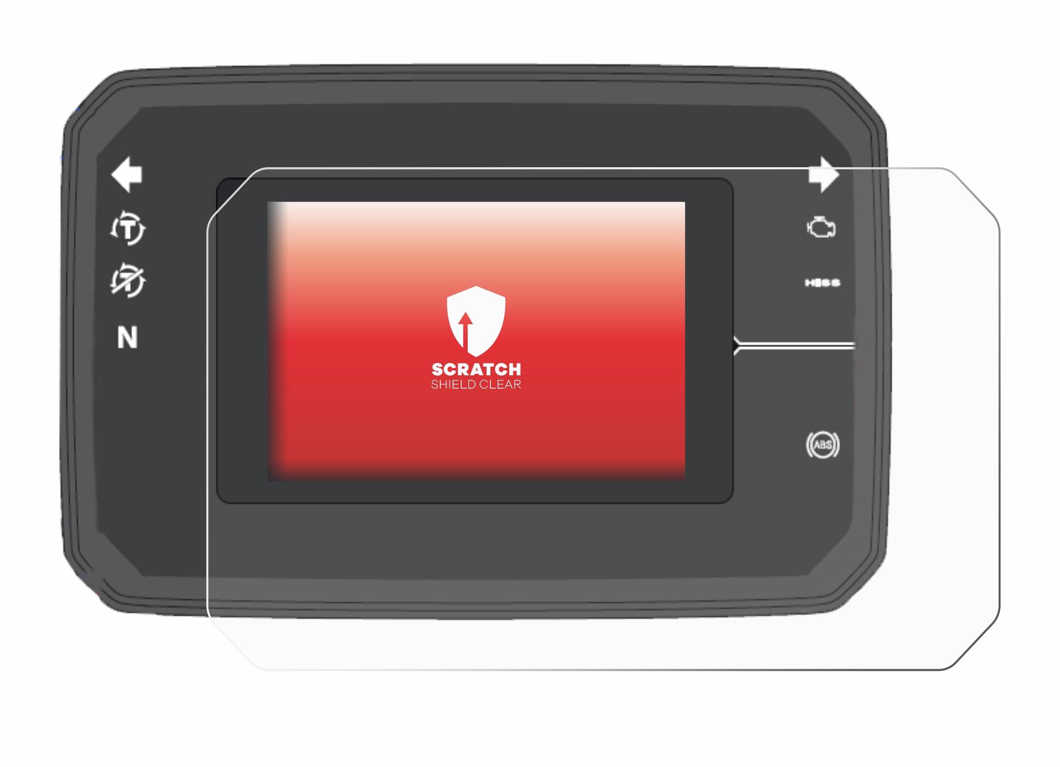 upscreen Schutzfolie für Honda CB650R TFT Display Kratzschutz Anti-Fingerprint Klar