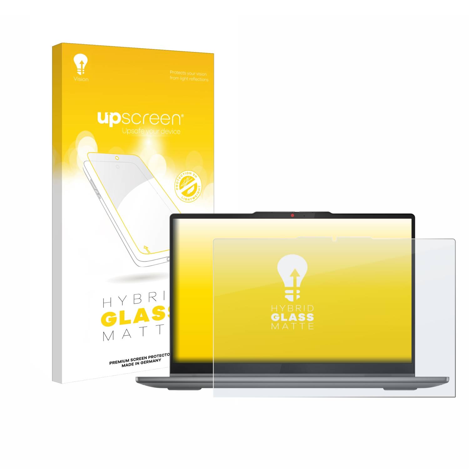 upscreen Hybrid Glas Matt Schutz-Folie für Lenovo IdeaPad 5 2-in-1 14AHP9