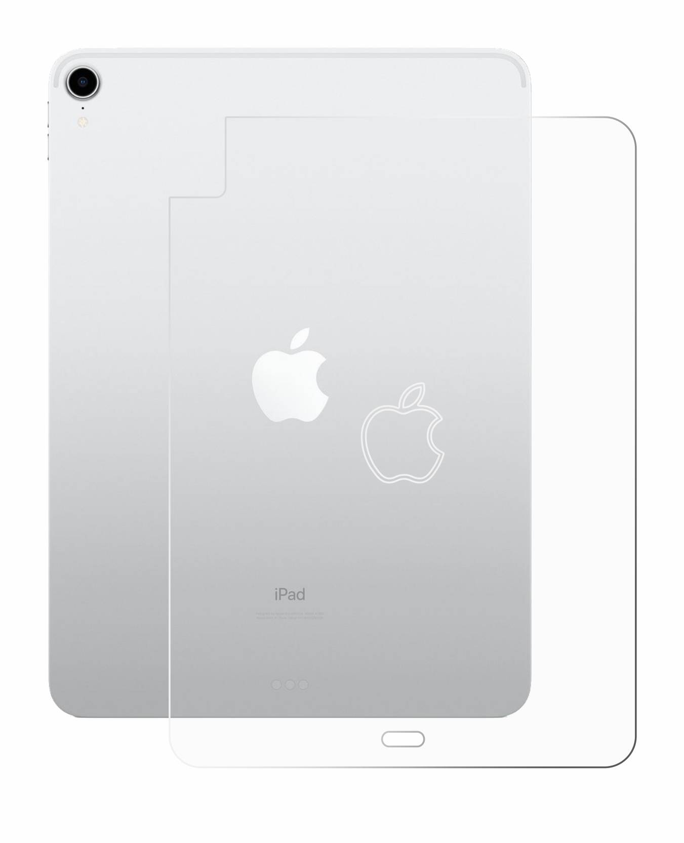 upscreen Scratch Shield Schutzfolie für Apple iPad Air 4 WiFi 2020 (Rückseite, 4. Gen.)