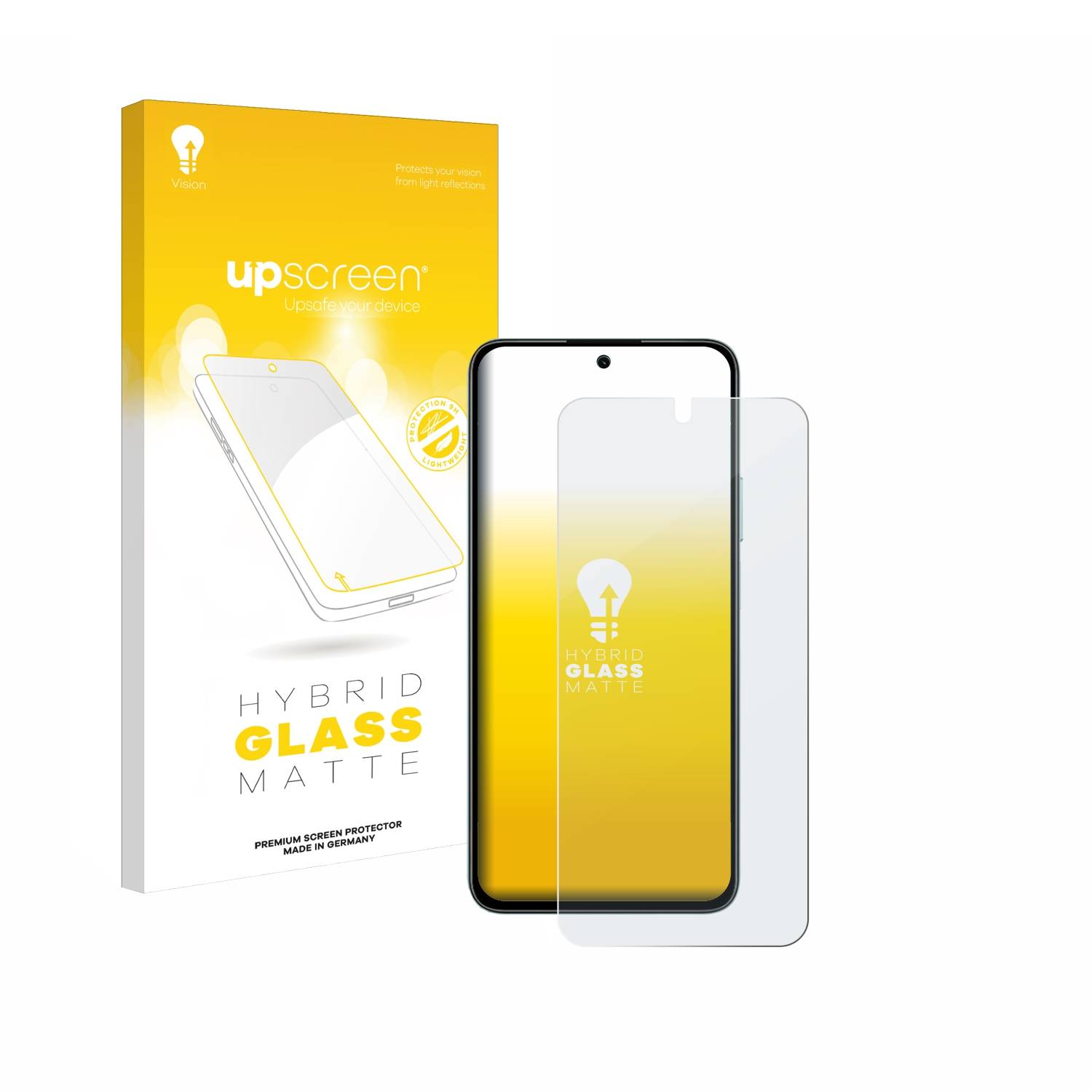 upscreen Hybrid Glas Matt Schutz-Folie für Honor X7b 5G