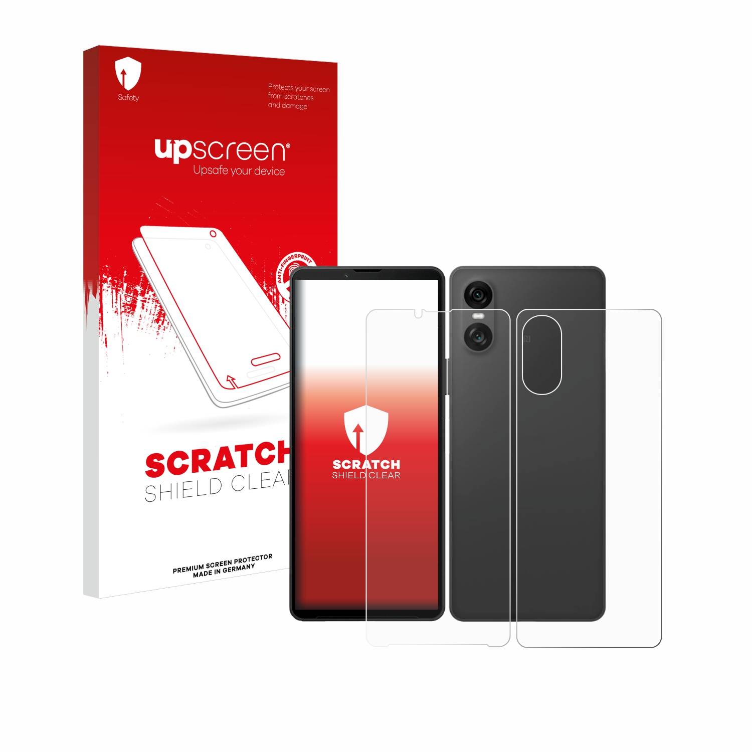 upscreen Scratch Shield Schutzfolie für Sony Xperia 10 VI (Display+Rückseite)
