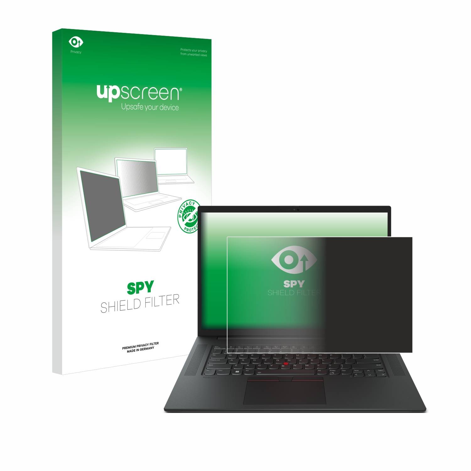 upscreen Blickschutzfilter für Lenovo ThinkPad P1 Gen 6 16" Blaulichtfilter Sichtschutz Privacy Anti Spy abnehmbar