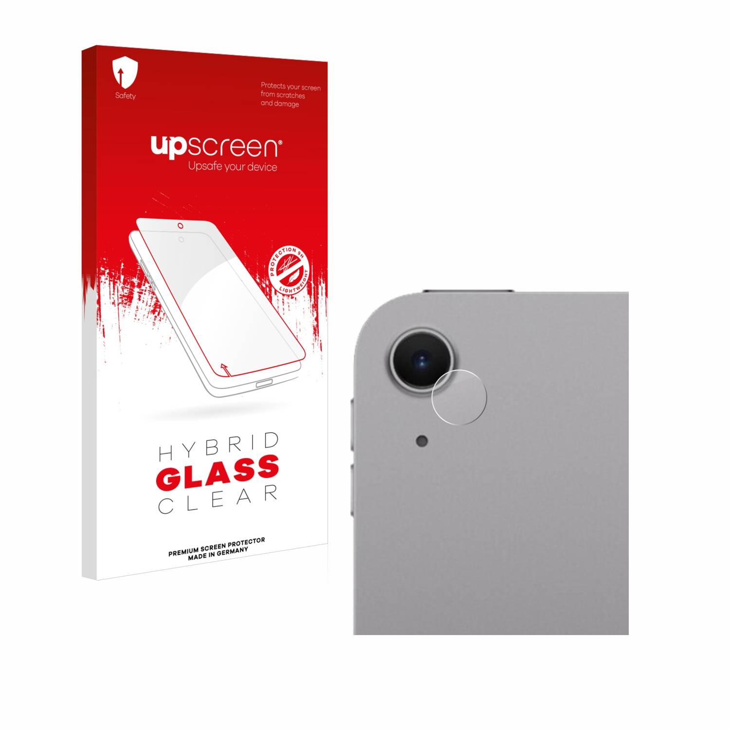 upscreen Hybrid Glas Panzer-Folie für Apple iPad Air 11 WiFi Cellular 2024 (NUR Kameraschutz)