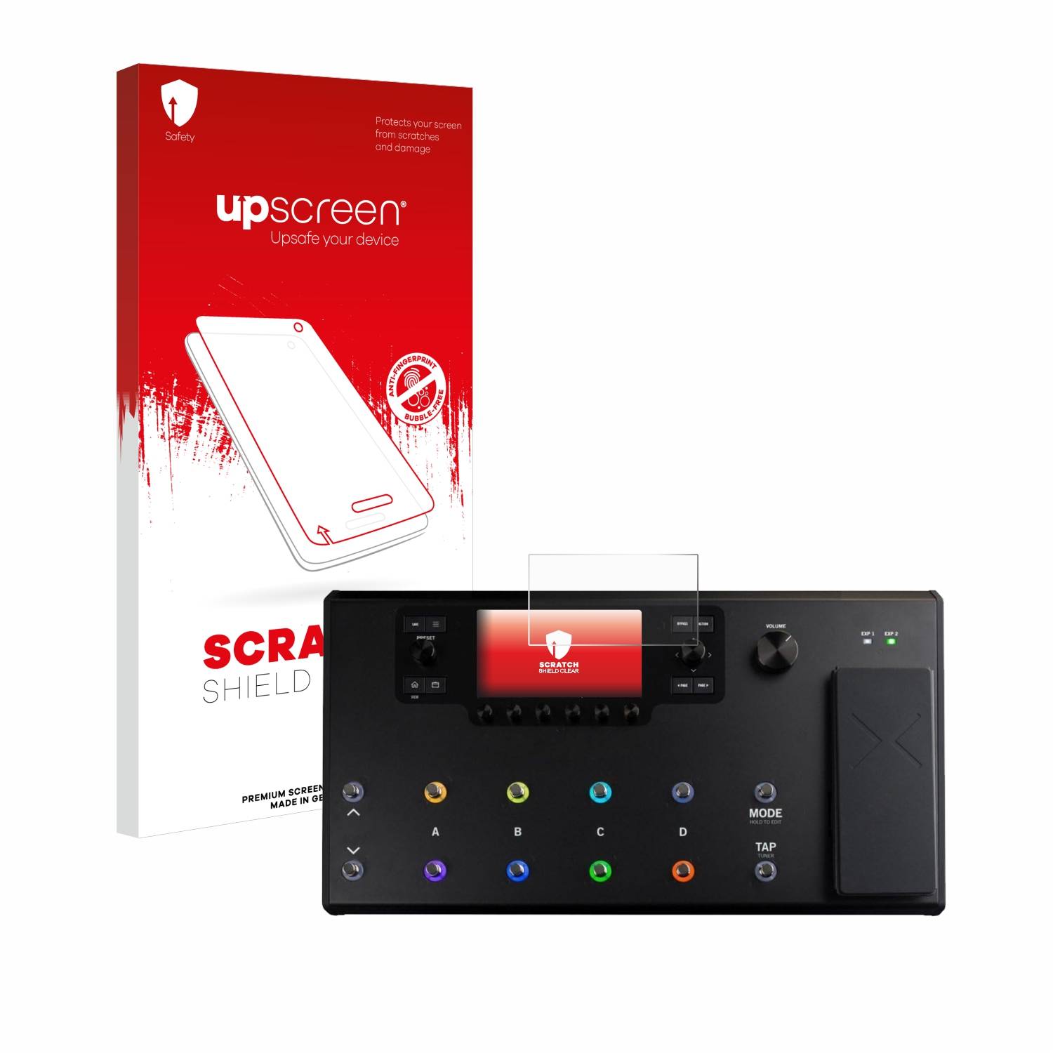 upscreen Schutzfolie für Line 6 Helix LT Kratzschutz Anti-Fingerprint Klar