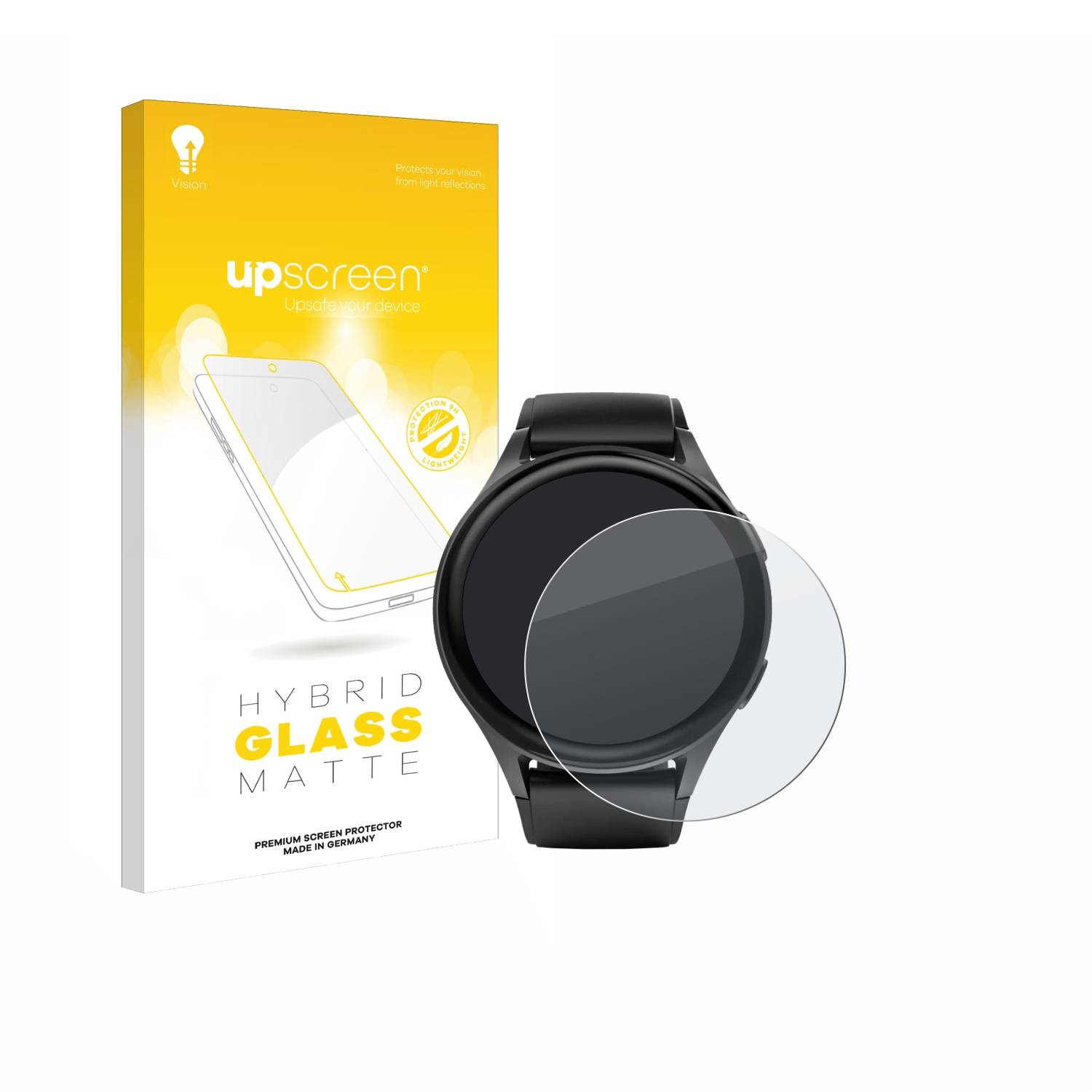 upscreen Flexible Schutz Glas Folie für Hama 8900 (45 mm) Schutzglas 9H Hybridglas Matt Entspiegelt