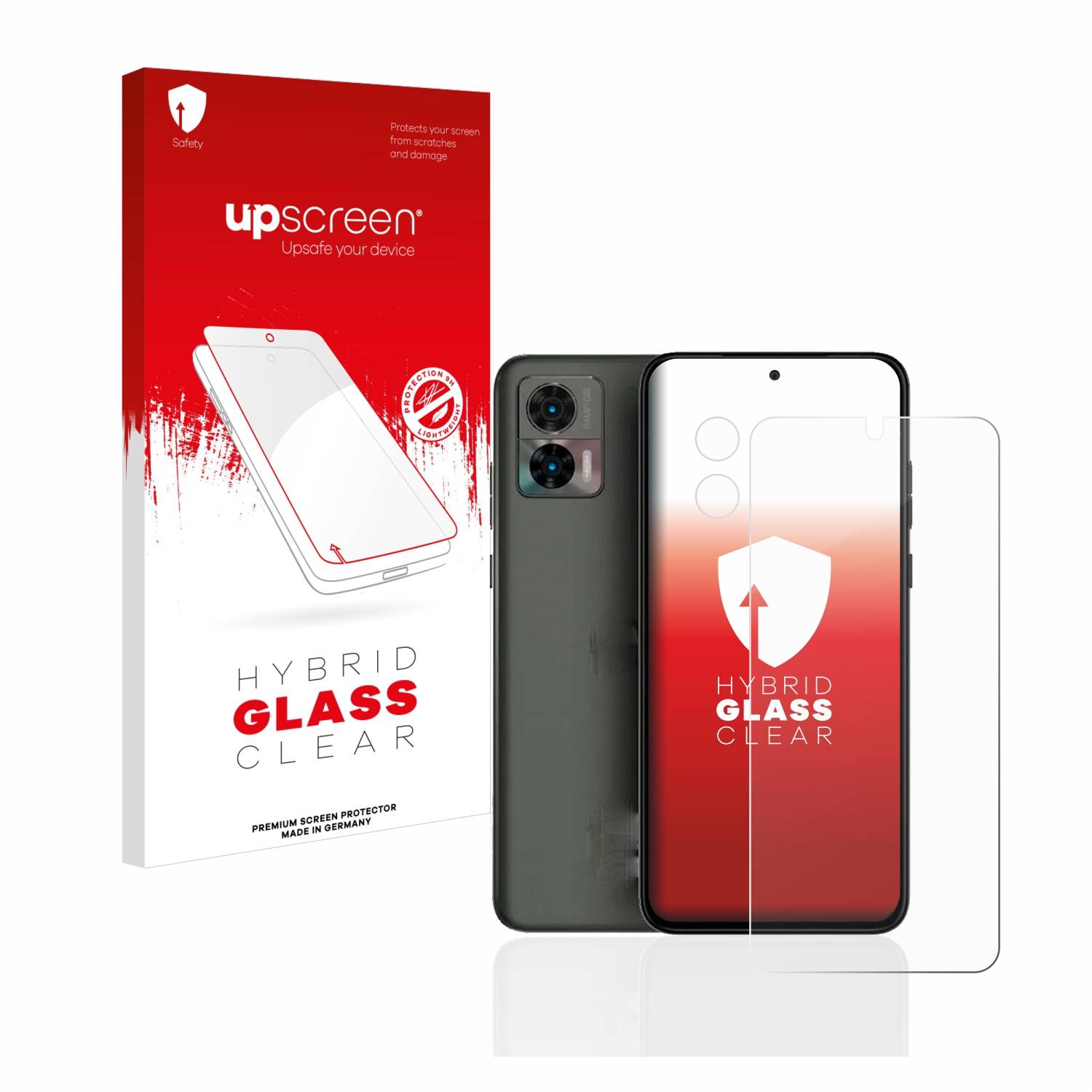 upscreen Hybrid Glas Schutz-Folie für Motorola Edge 30 Neo (Display+Kamera)