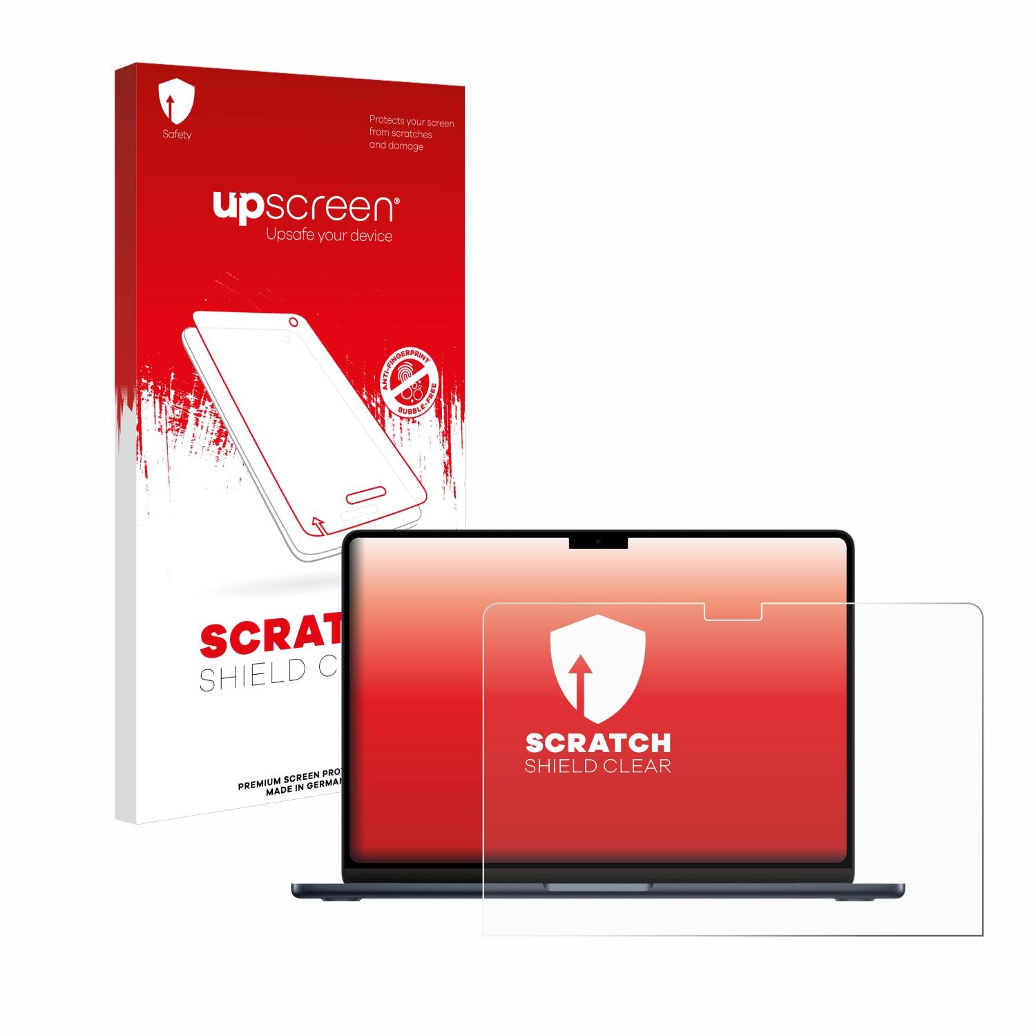 upscreen Scratch Shield Schutzfolie für Apple MacBook Air 13 M3 2024