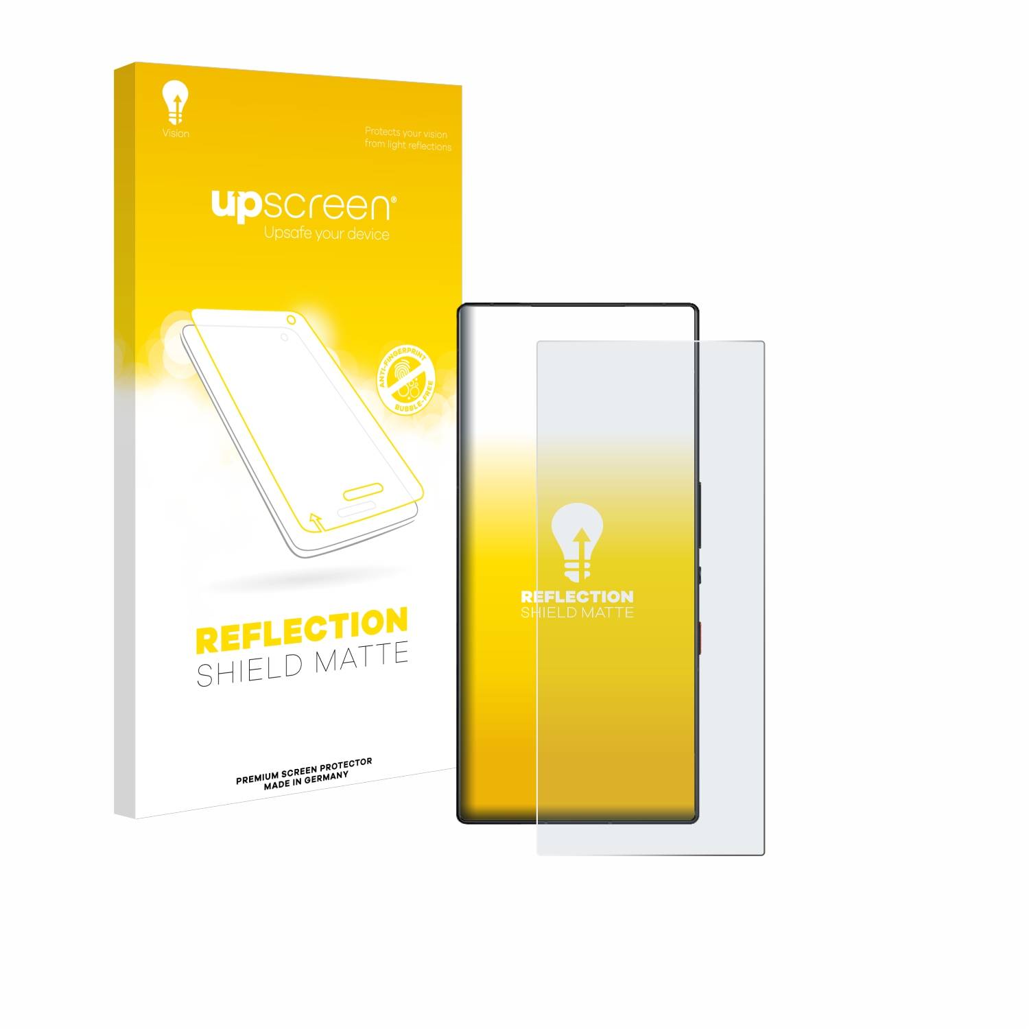 upscreen Reflection Shield Matt Schutzfolie für ZTE Nubia Red Magic 9 Pro