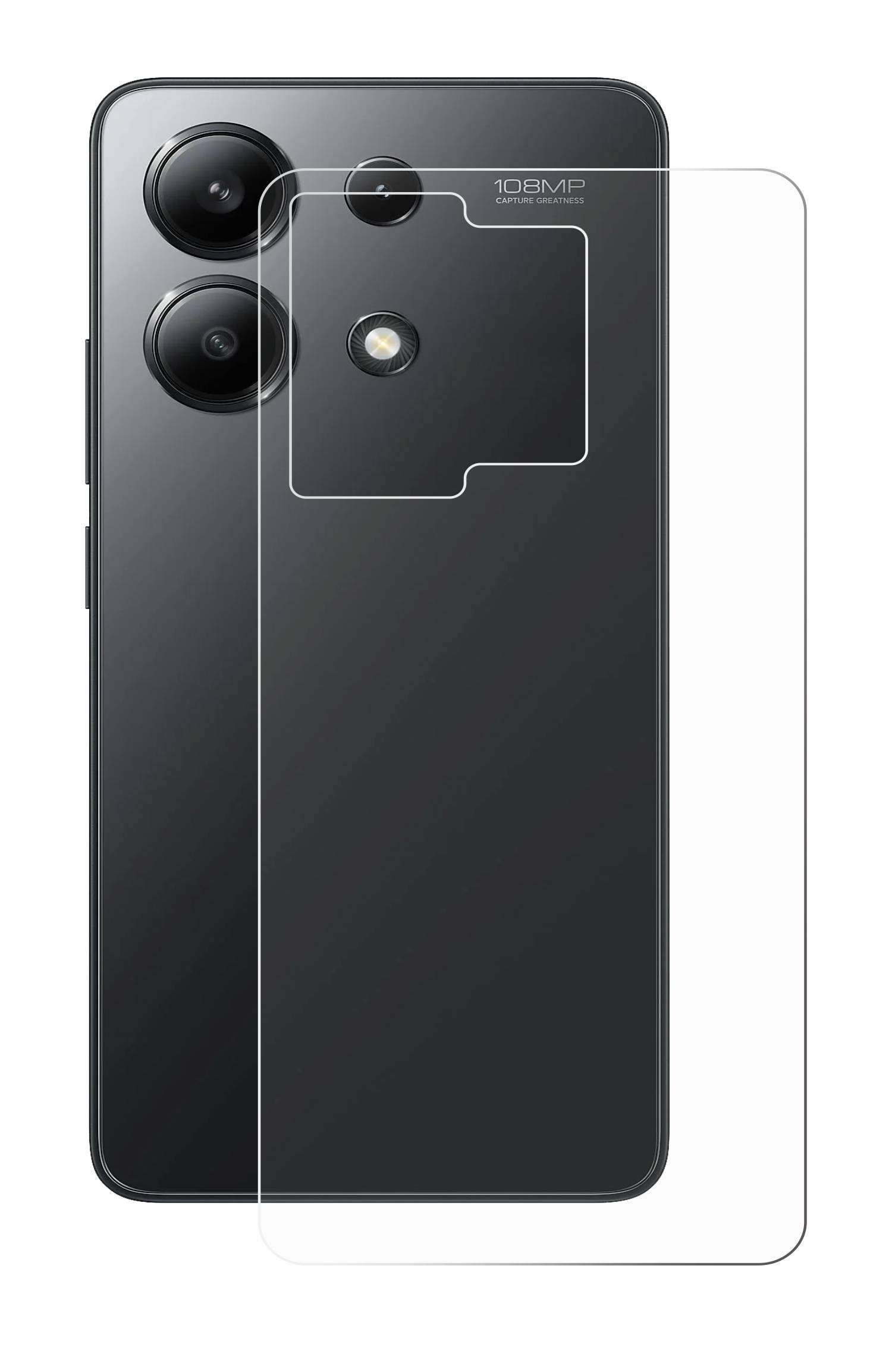 upscreen Scratch Shield Schutzfolie für Xiaomi Redmi Note 13 5G (Rückseite)