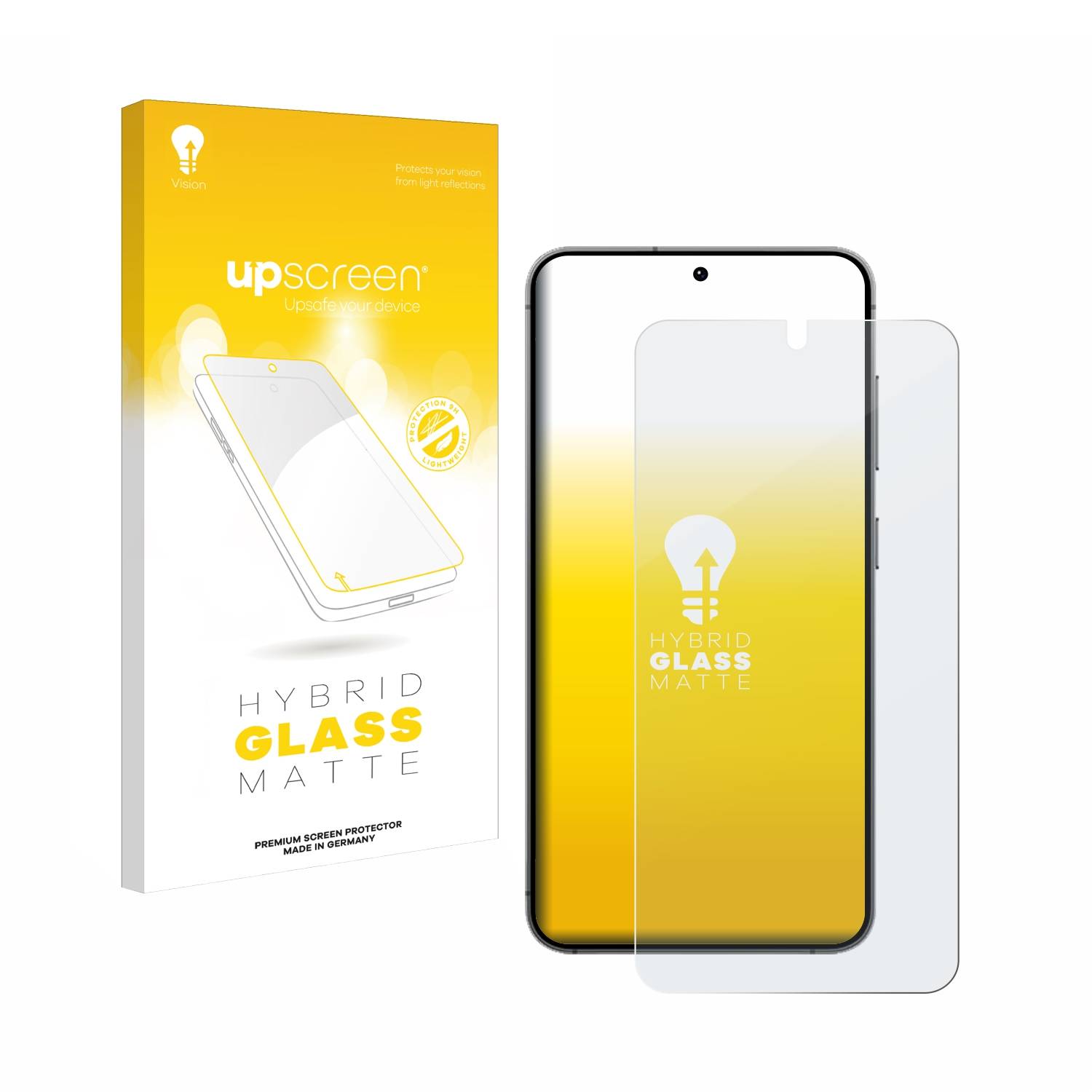 upscreen Hybrid Glas Matt Schutz-Folie für Samsung Galaxy S24
