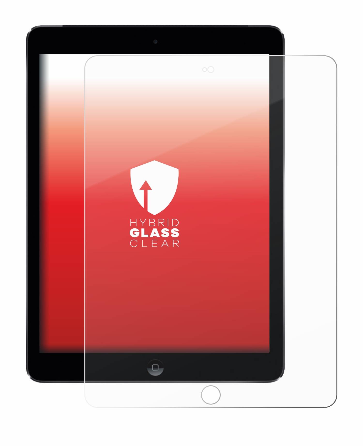 upscreen Hybrid Glas Schutz-Folie für Apple iPad Air 2 2014