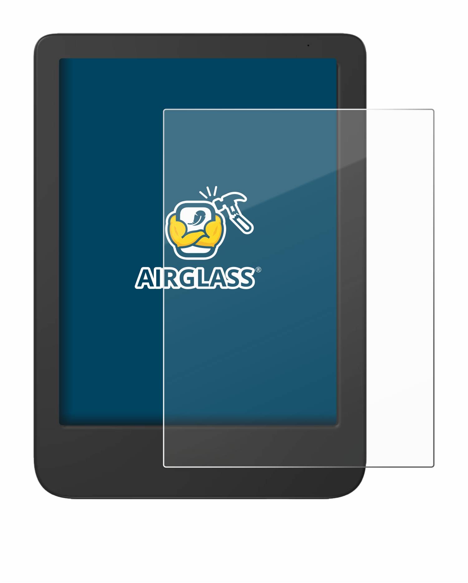 BROTECT AirGlass Flexible Schutz Glas Folie für Tolino Shine 5 Color 2024 Klar Transparent