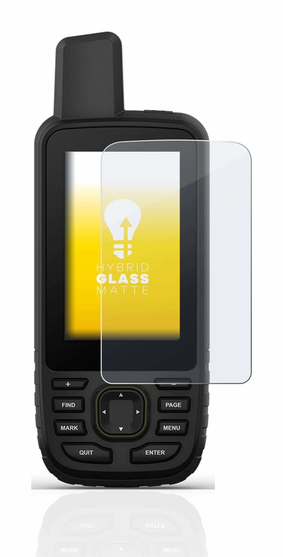 upscreen Flexible Schutz Glas Folie für Garmin GPSMAP 67 Schutzglas 9H Hybridglas Matt Entspiegelt