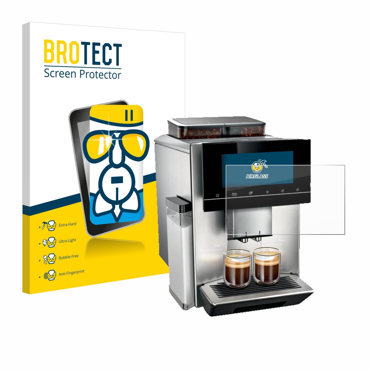 BROTECT AirGlass Glas Panzer-Folie für Siemens EQ900 TQ907D03 - Schutzglas