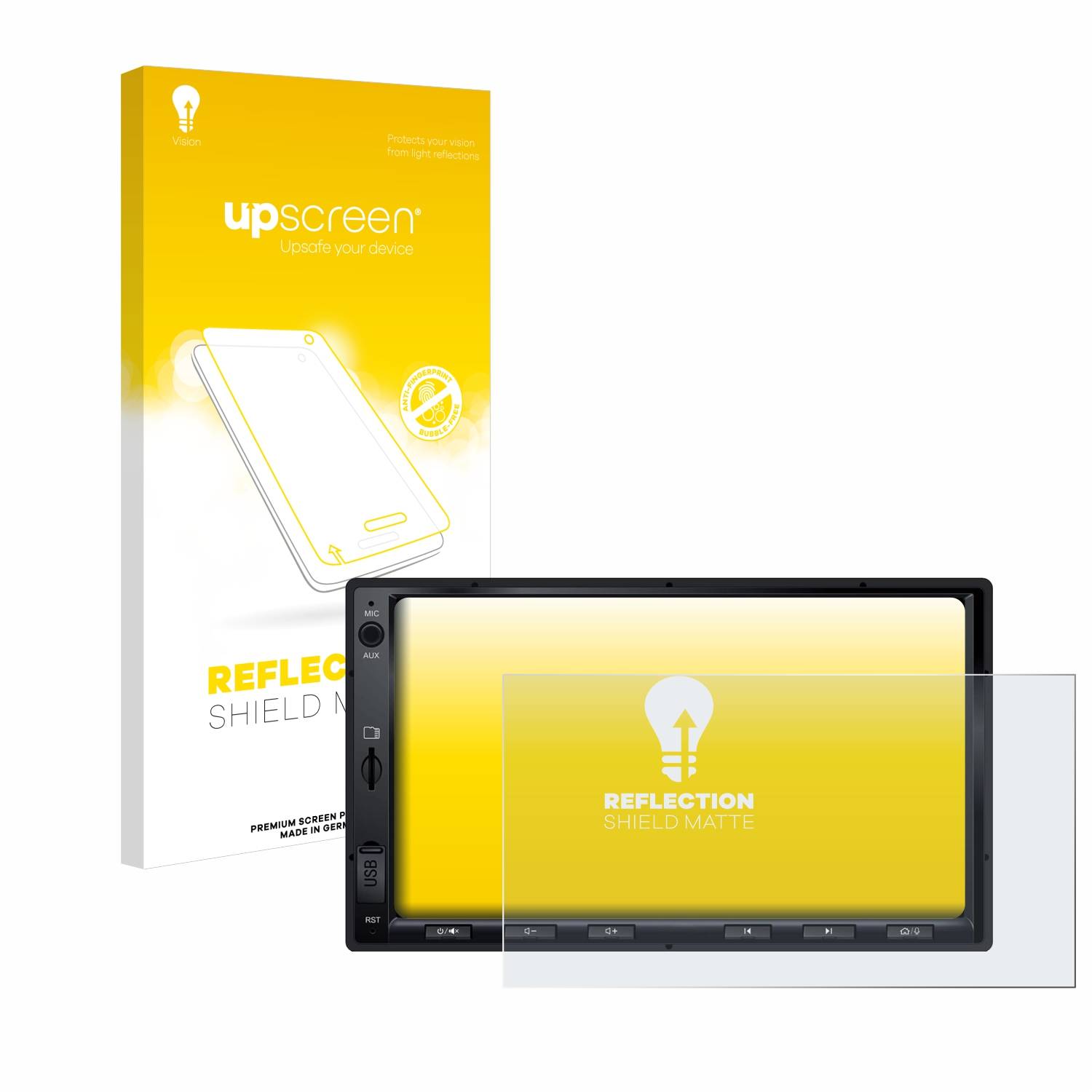 upscreen Reflection Shield Matt Schutzfolie für Atoto F7 WE
