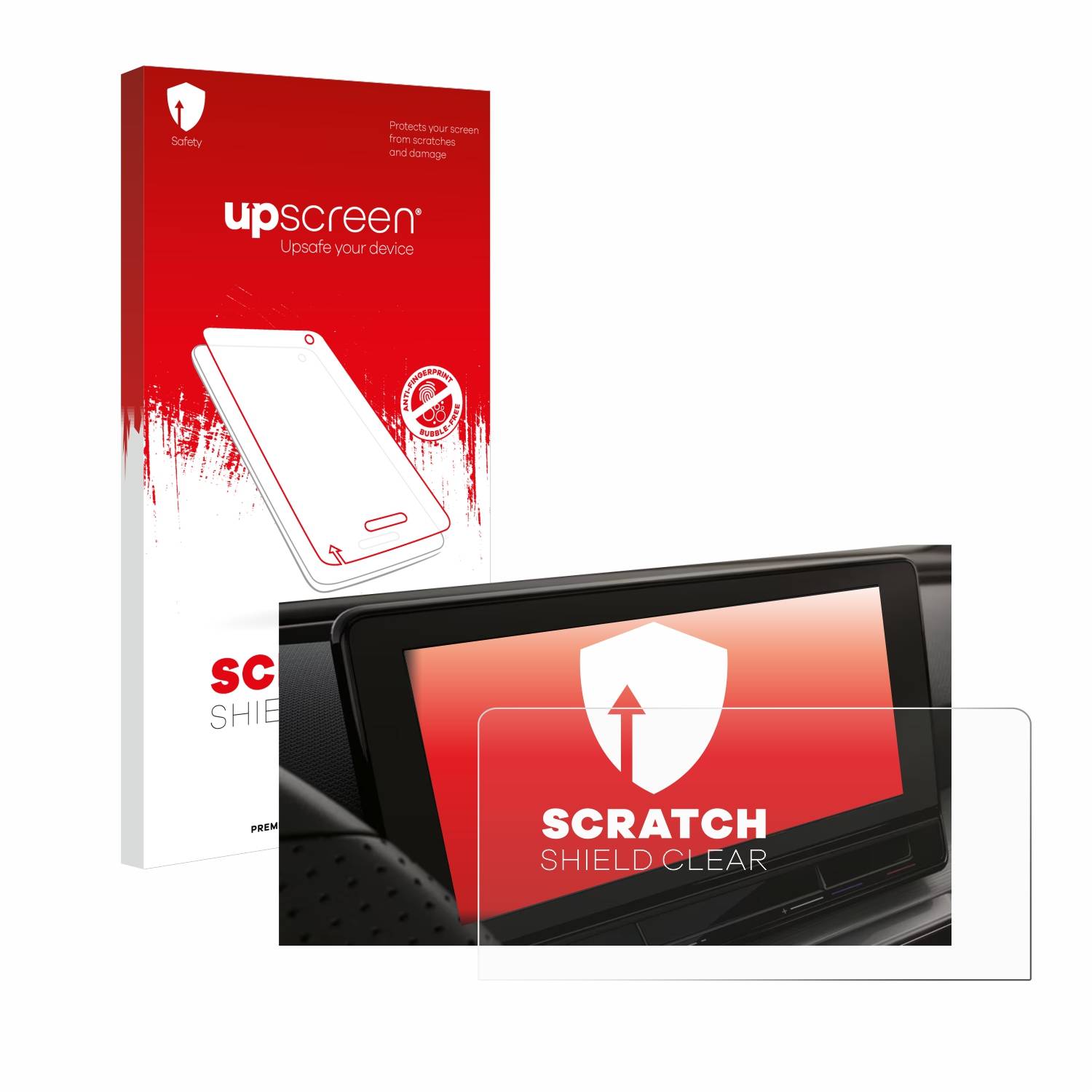 upscreen Schutzfolie für Seat Leon Cupra KL 2022 12" Kratzschutz Anti-Fingerprint Klar