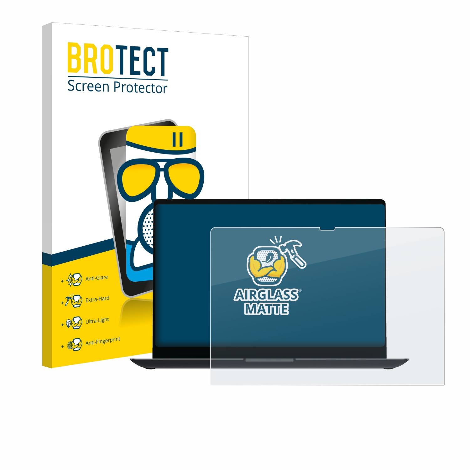 BROTECT AirGlass Matt Glas Schutz Folie für Samsung Galaxy Book4 Ultra 16