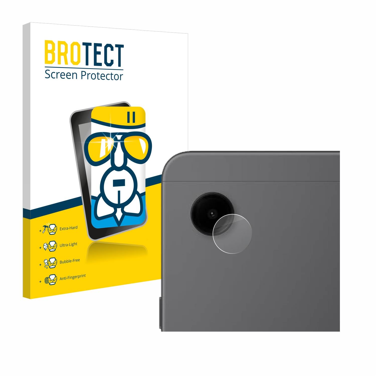 BROTECT AirGlass Glas Schutz-Folie für Samsung Galaxy Tab A9 WiFi (NUR Kameraschutz) - Schutzglas