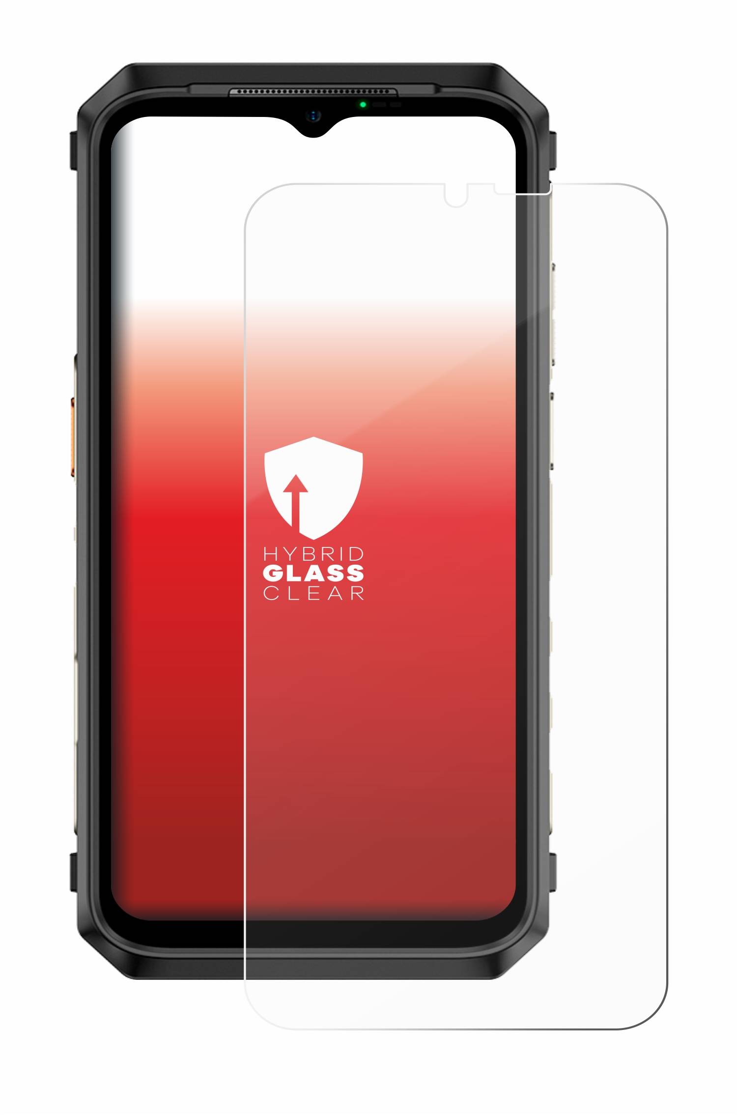 upscreen Hybrid Glas Schutz-Folie für Ulefone Power Armor 18