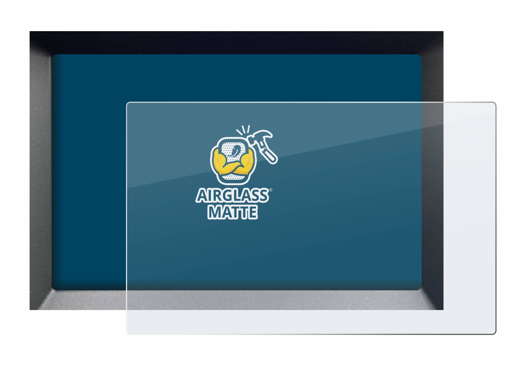 BROTECT AirGlass Flexible Schutz Glas Folie für Ford Galaxy Hybrid 8" 2022 Matt Entspiegelt