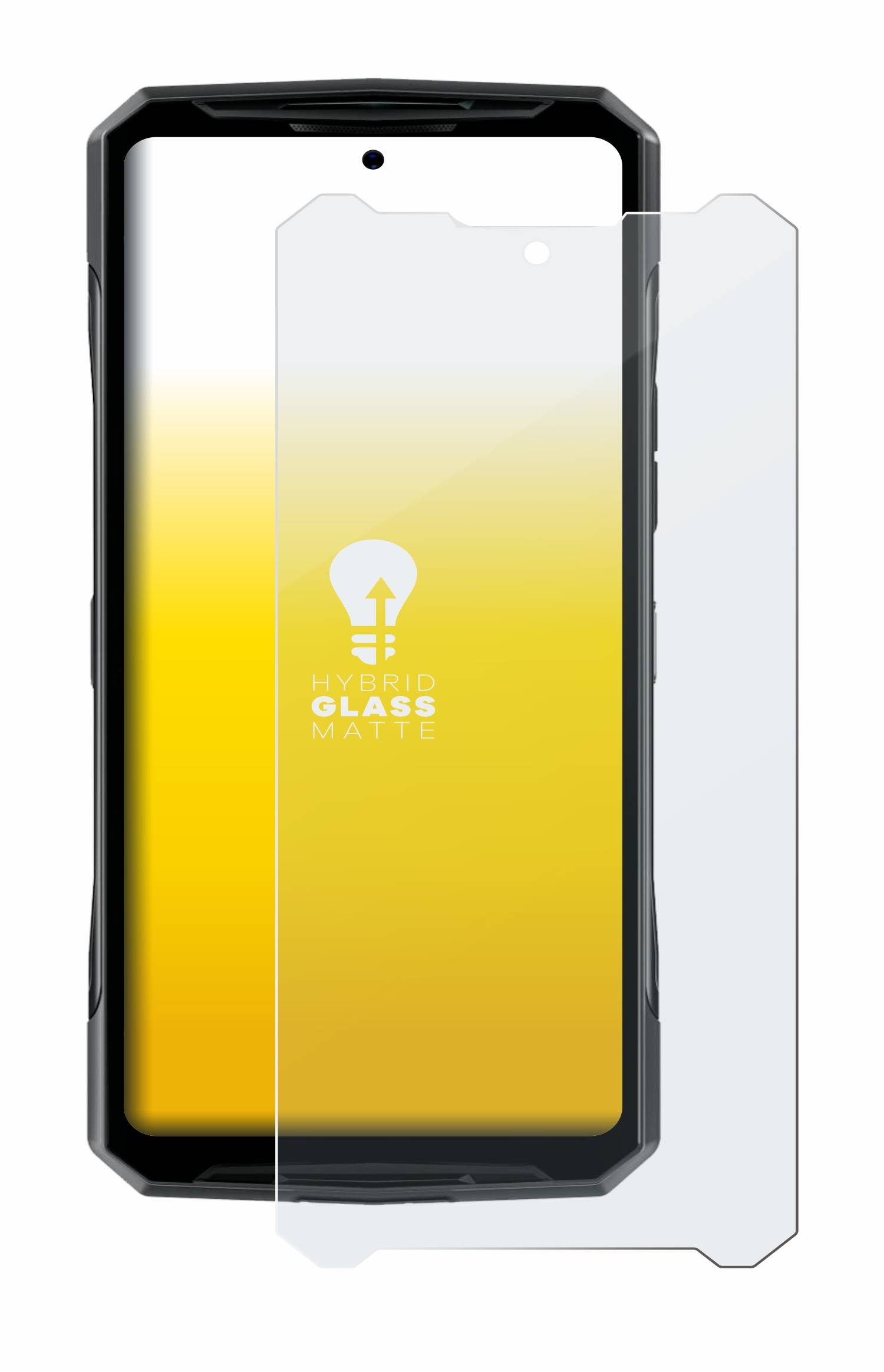 upscreen Hybrid Glas Matt Panzer-Folie für Doogee DK10