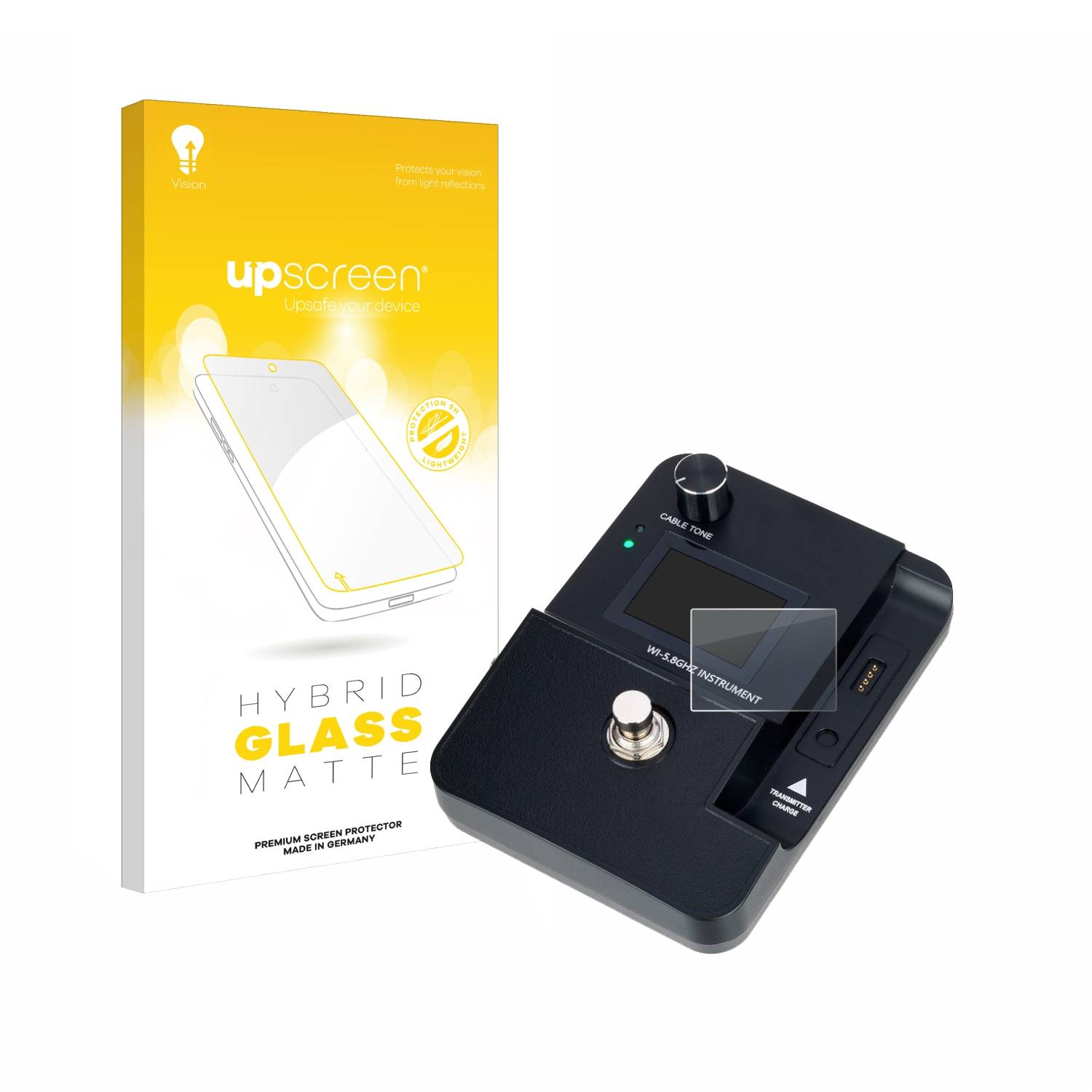 upscreen Hybrid Glas Matt Schutz-Folie für Harley Benton AirBorne Pro 5.8Ghz