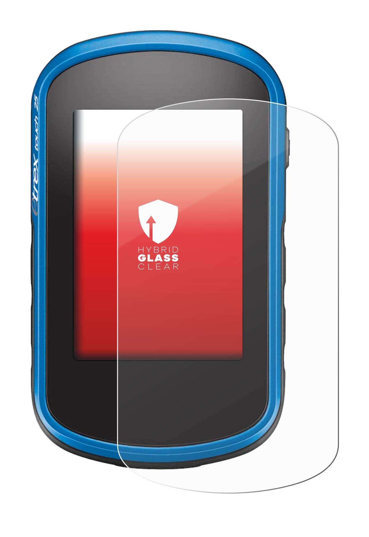 upscreen Flexible Schutz Glas Folie für Garmin eTrex Touch 35 Schutzglas 9H Hybridglas Klar